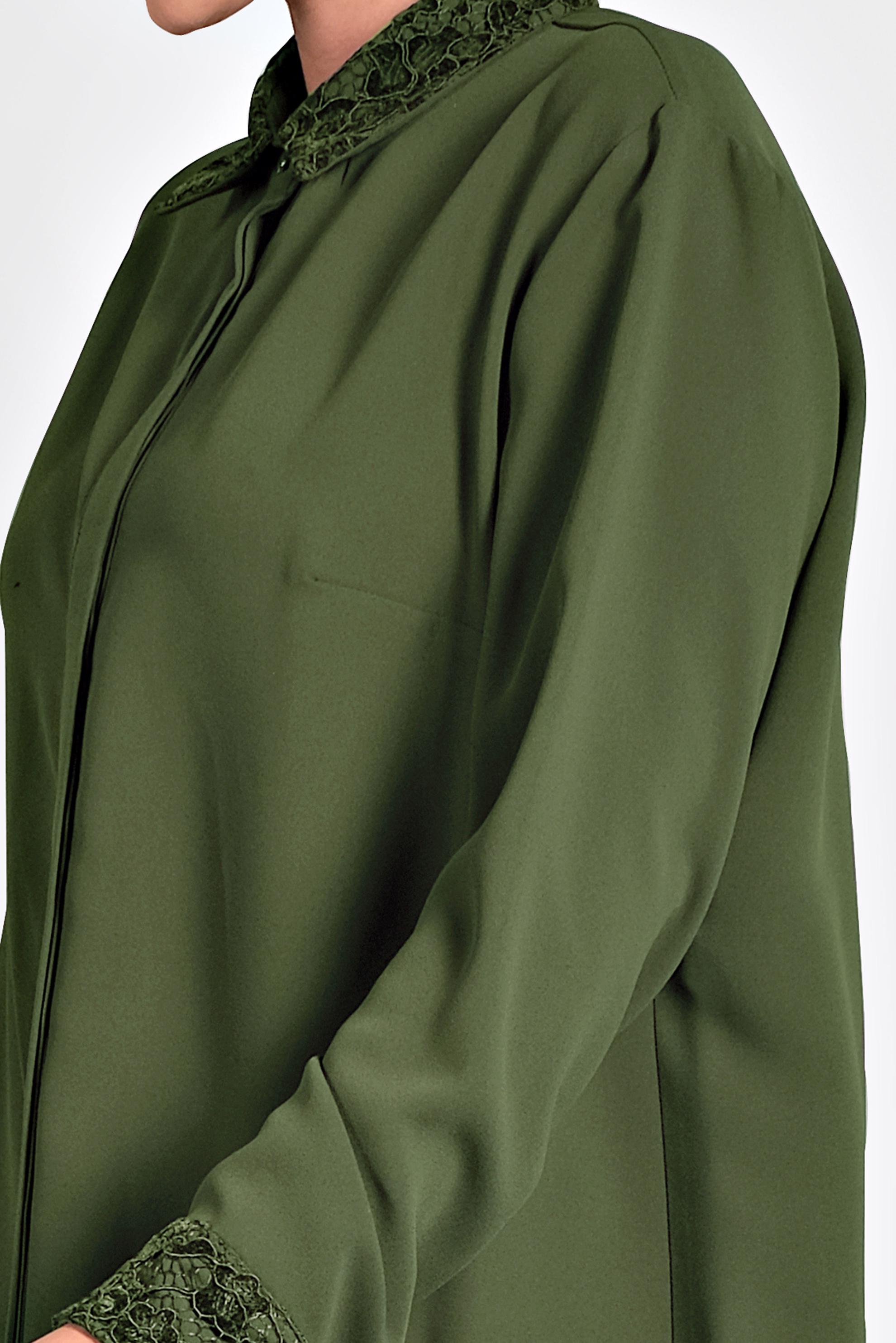 Tesettür giyim HAKİ ŞİFON TUNİK 20004 