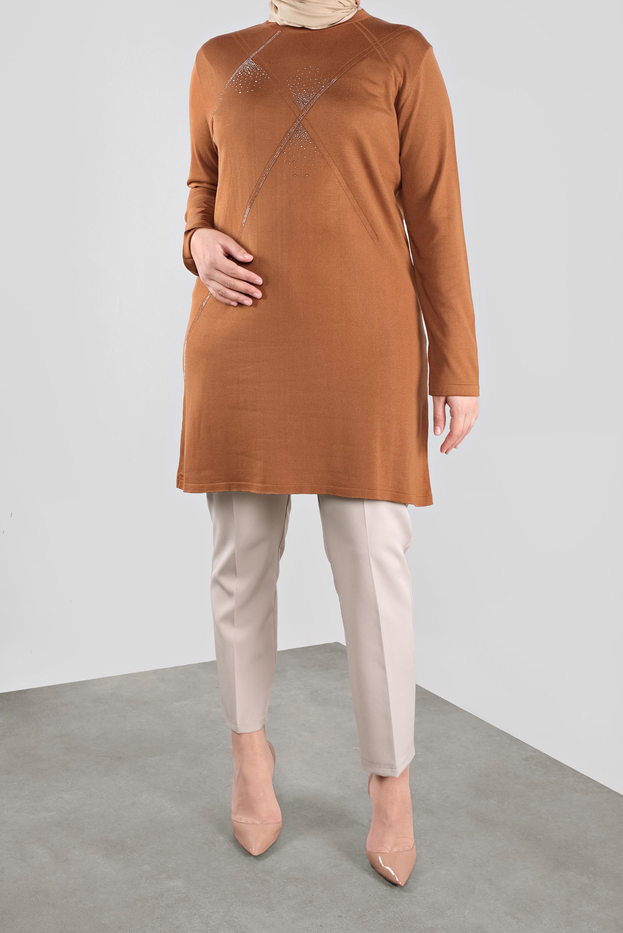 Hijab clothing TABA EMBELLISHED KNIT TUNIC 20113 