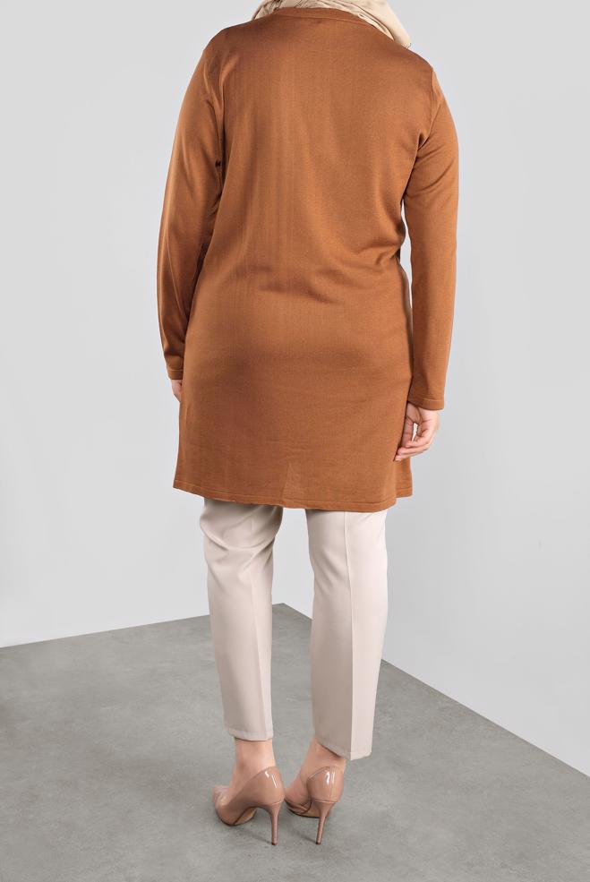 Vêtements hijab TABA TUNIQUE EN TRICOT À EMBELLIE 20113 - ALVİNA