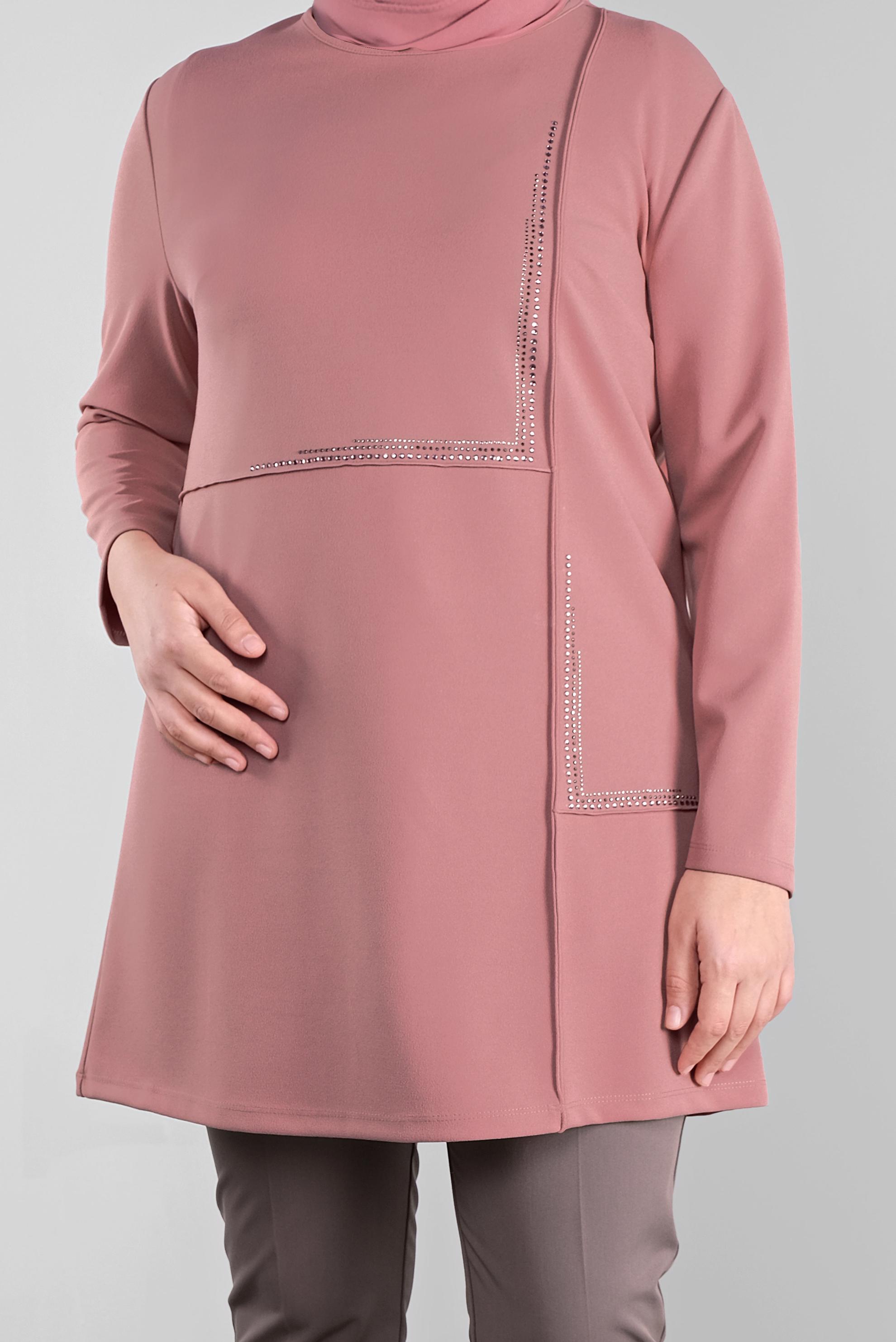 Hijab clothing POWDER STONE PRINTED TUNIC 20115 