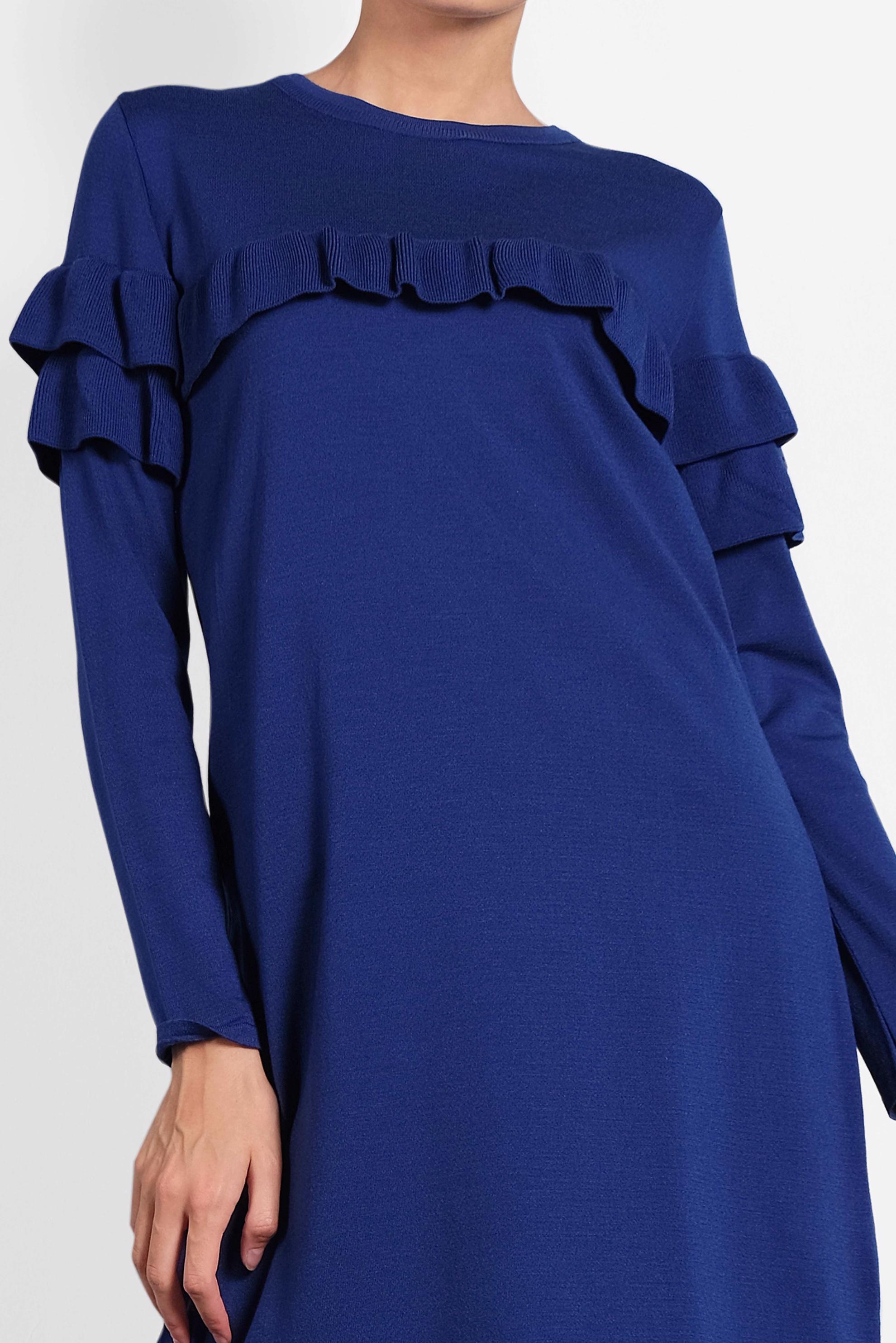 Tesettür giyim LACİVERT FIRFIRLI TRİKO TUNİK  40003 