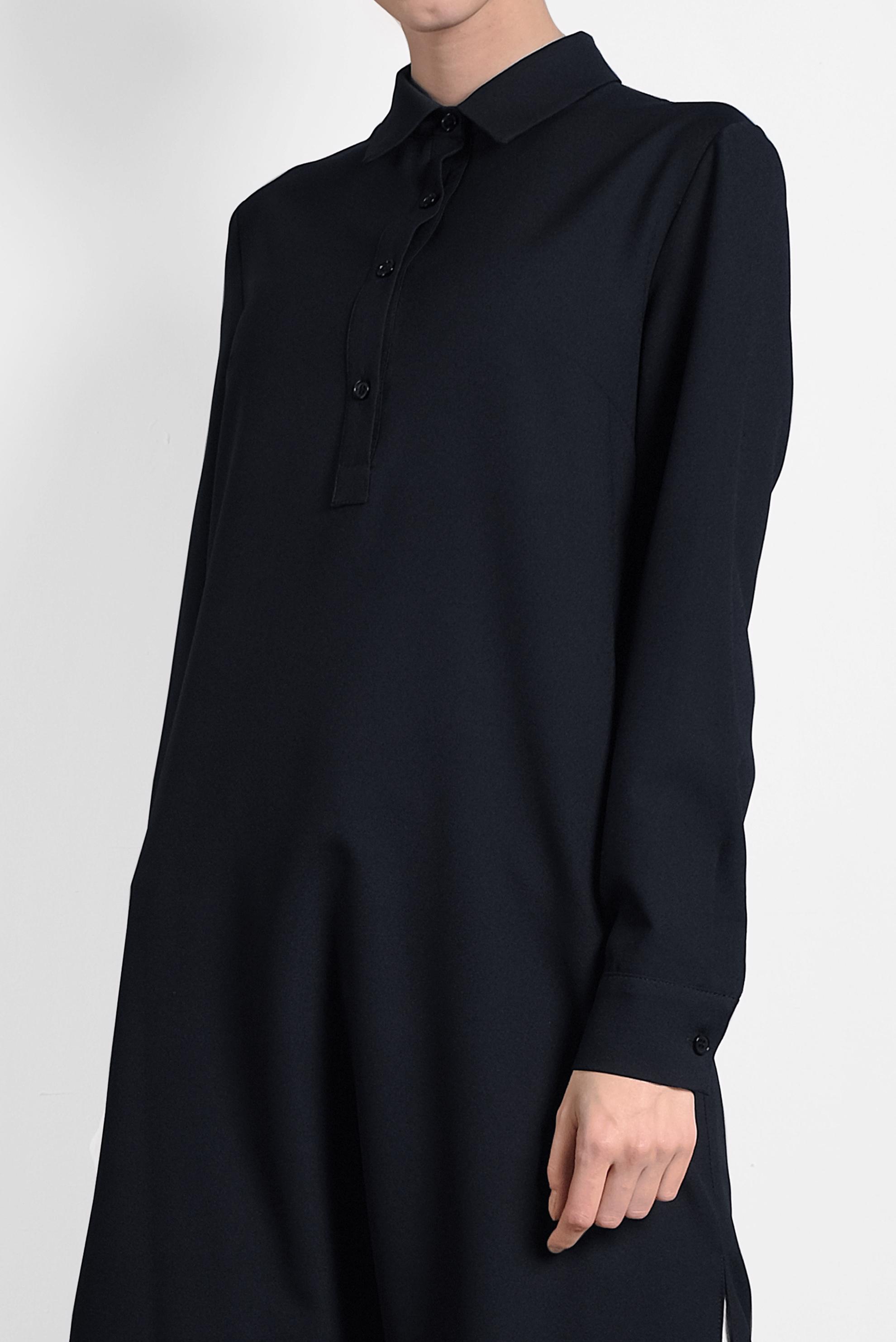 Tesettür giyim LACİVERT KUYRUKLU DÜĞMELİ TUNİK 40183 