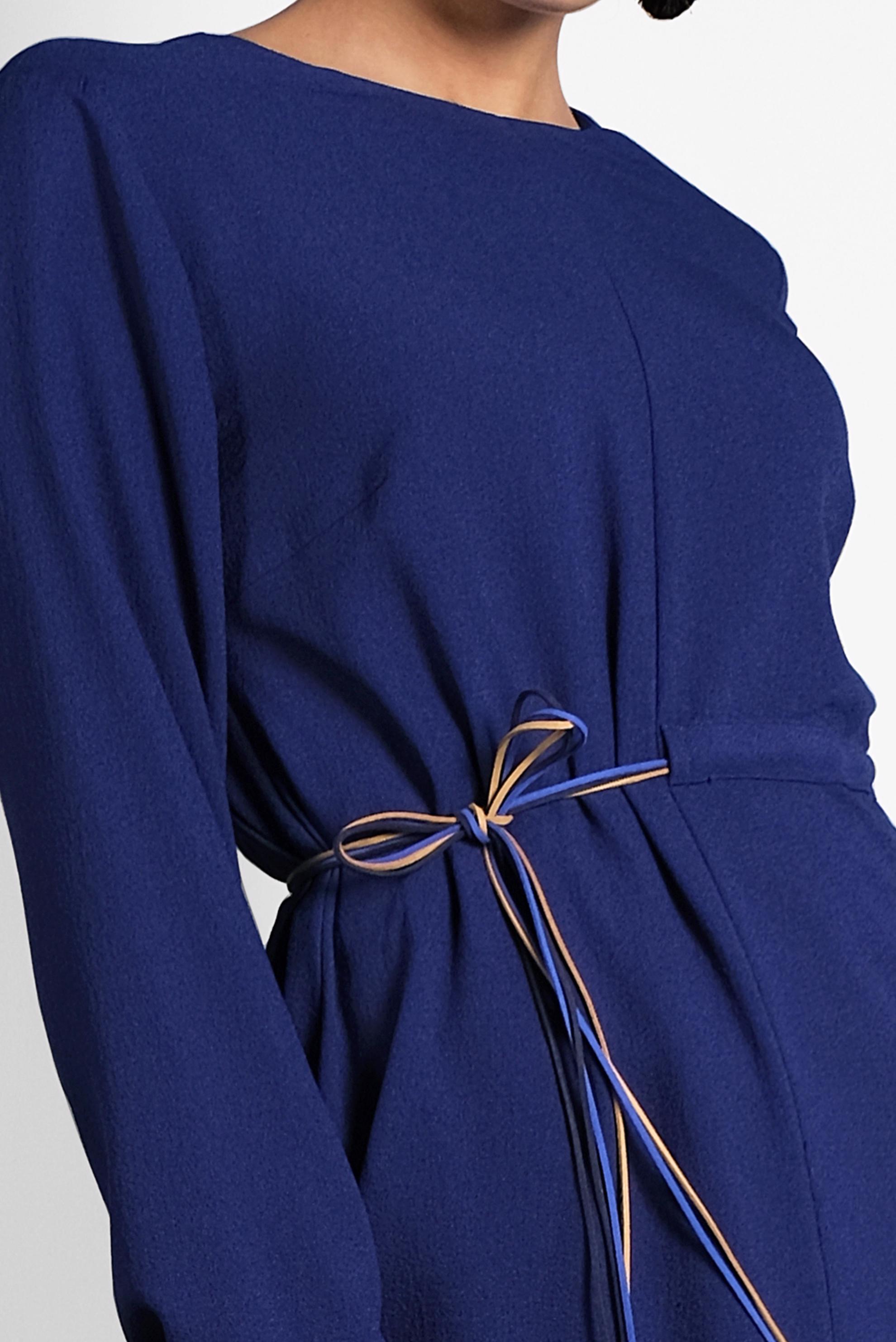 Tesettür giyim MAVİ ASİMETRİK TUNİK 40237