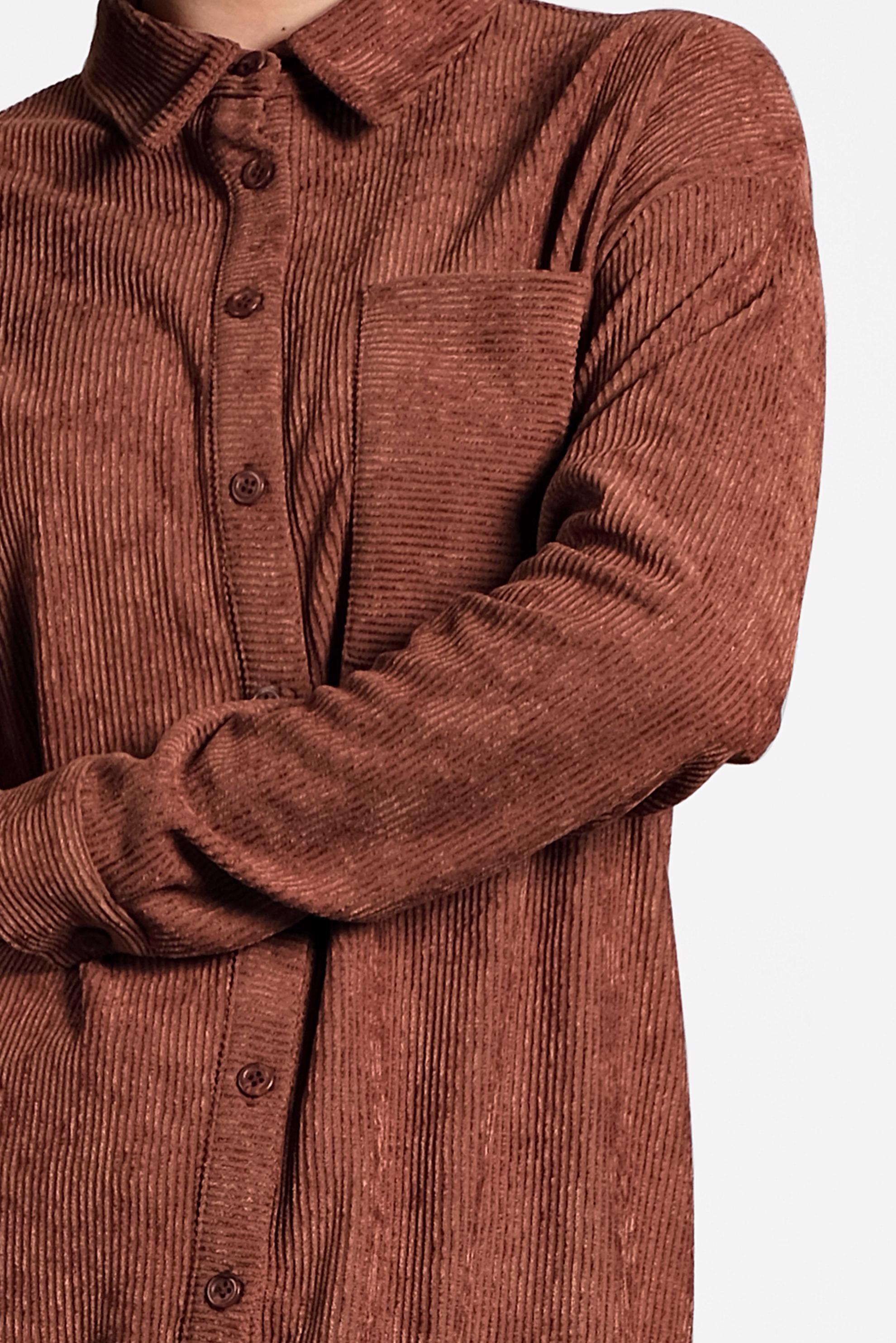 Tesettür giyim TURUNCU KADİFE TUNİK 40283 