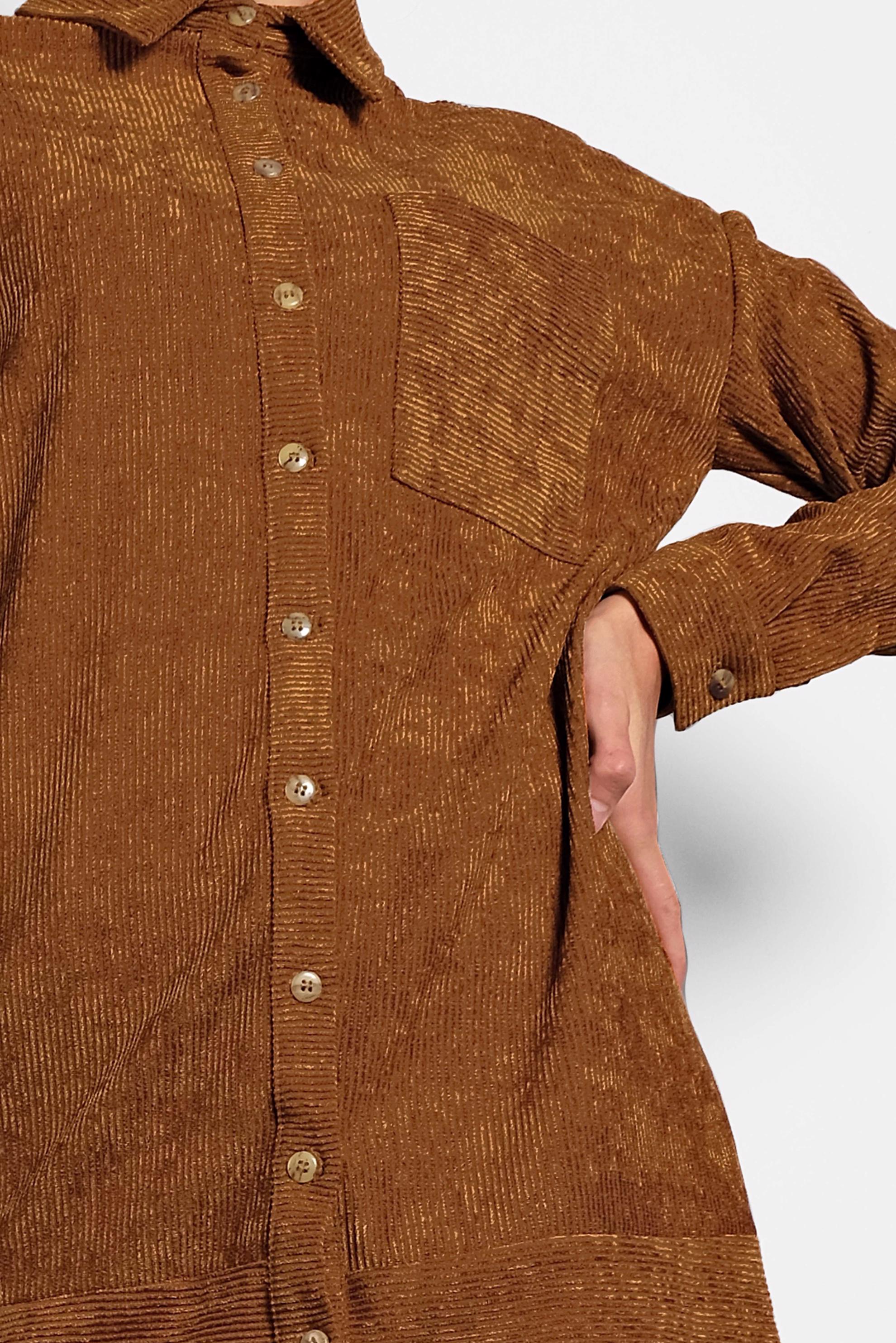 Tesettür giyim TABA KADİFE TUNİK 40283 