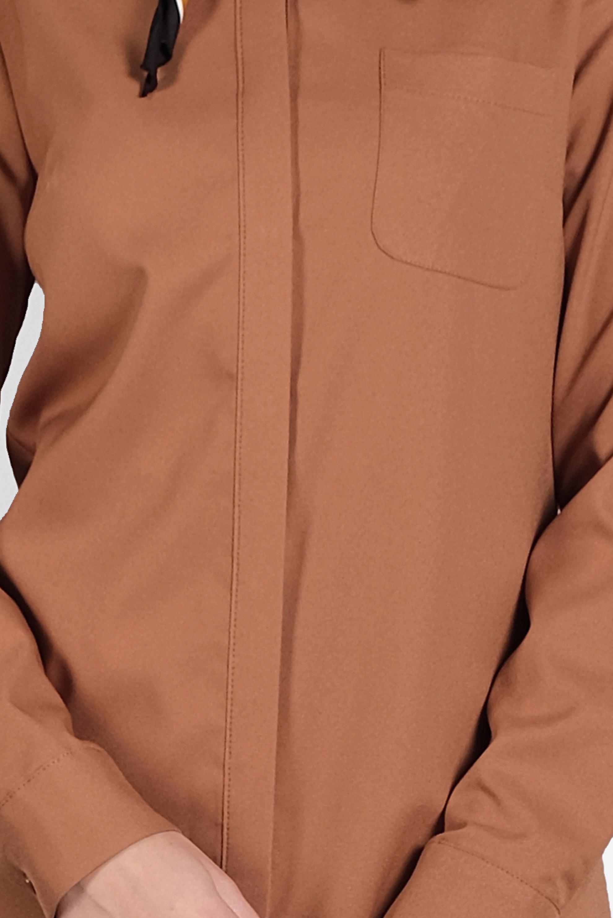 Tesettür giyim TABA CEPLİ GÖMLEK TUNİK 40304 