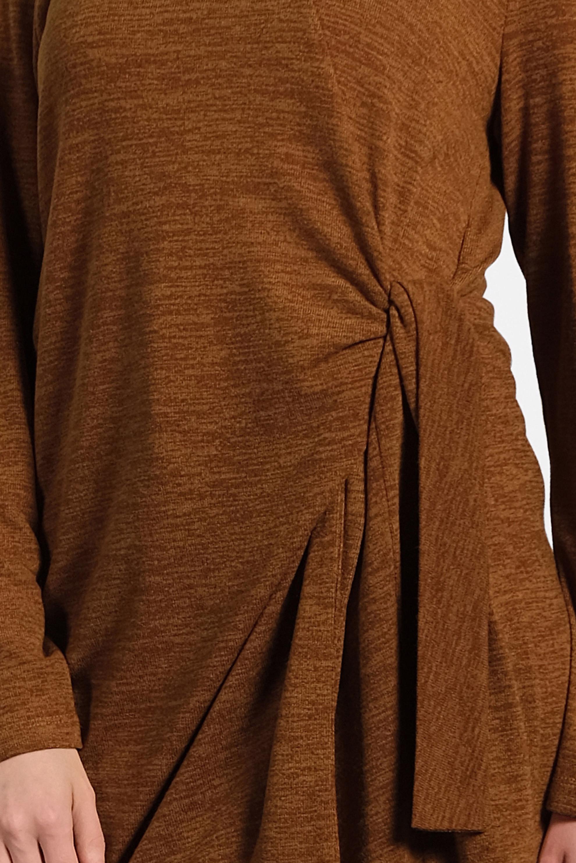 Tesettür giyim TABA BAĞLAMA DETAYLI TUNİK 40313