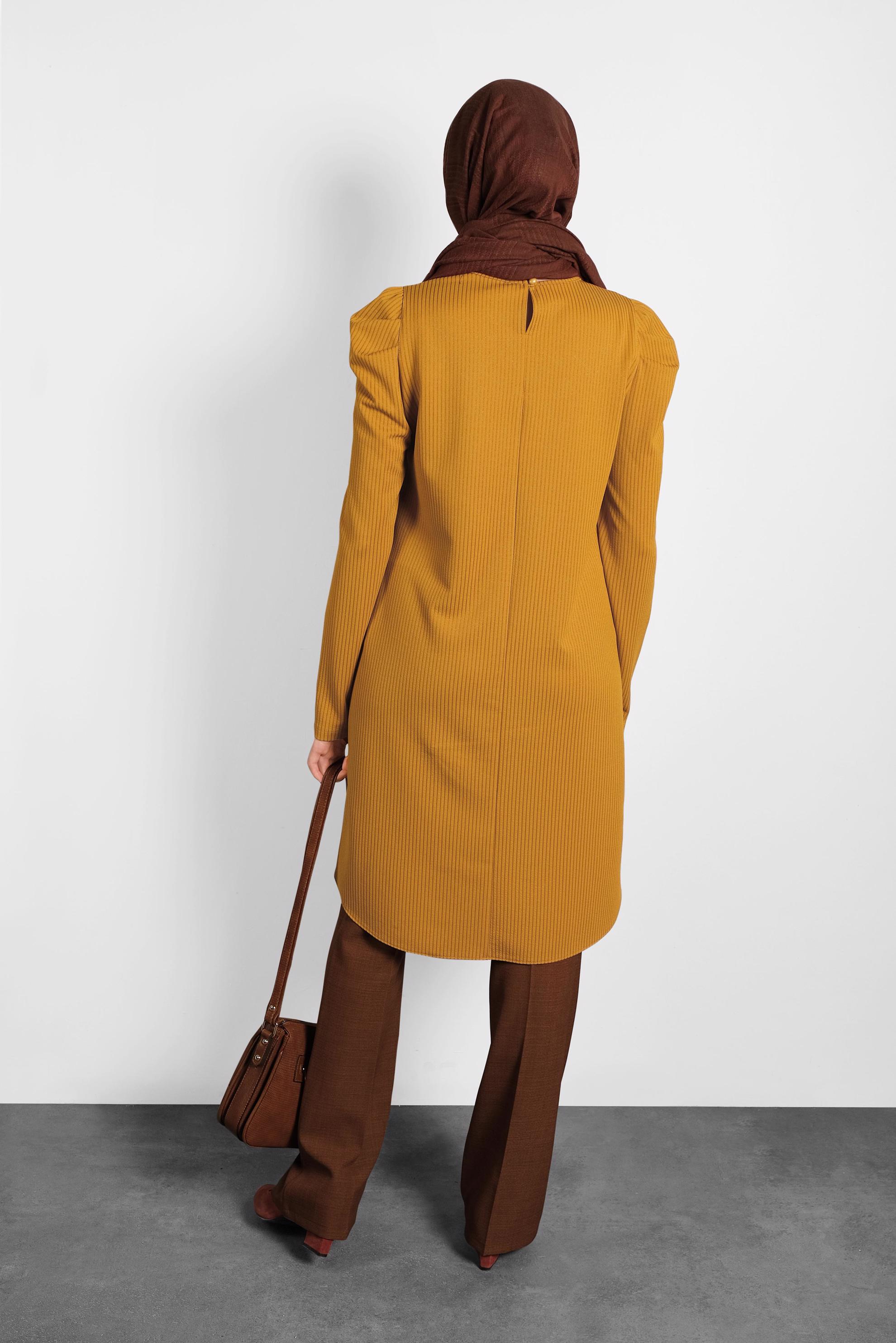 Tesettür giyim SARI KARPUZ KOL TUNİK 40374