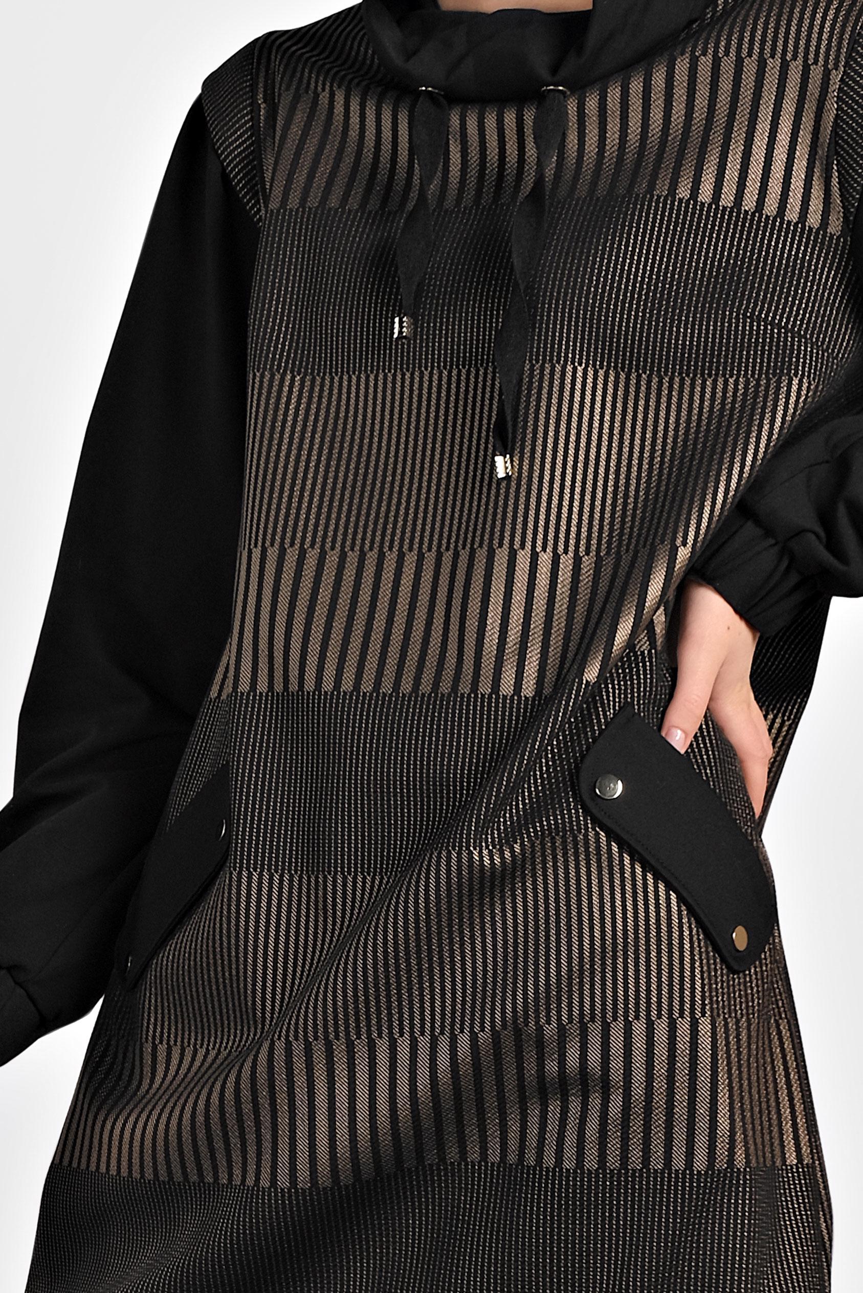 Tesettür giyim ALTIN ETEK UCU LASTİKLİ TUNİK 40385