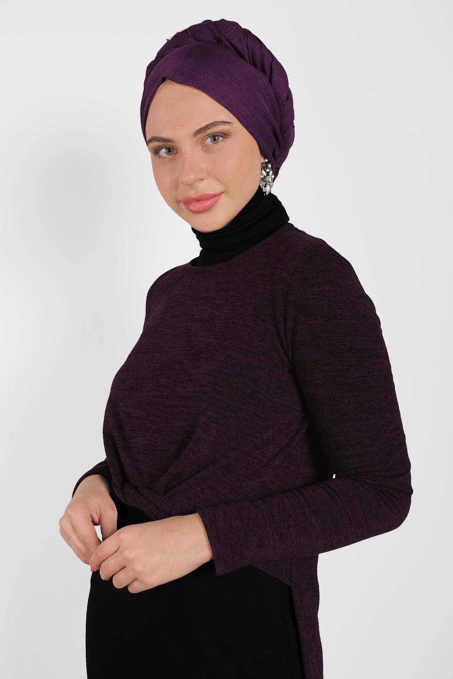 Tesettür giyim MÜRDÜM ÖNÜ KISA ARKASI UZUN TUNİK 40400