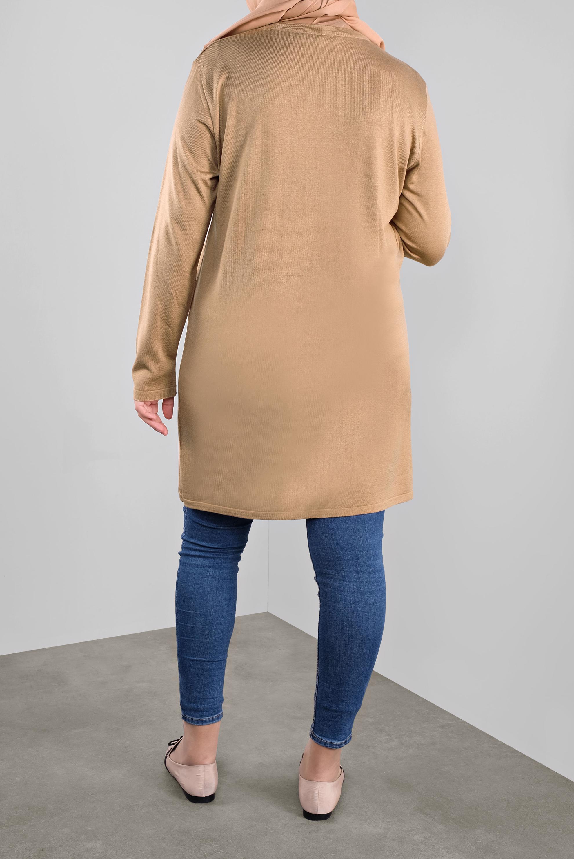 Vêtements hijab BRUN TUNIQUE À EMBELLIE 41010 