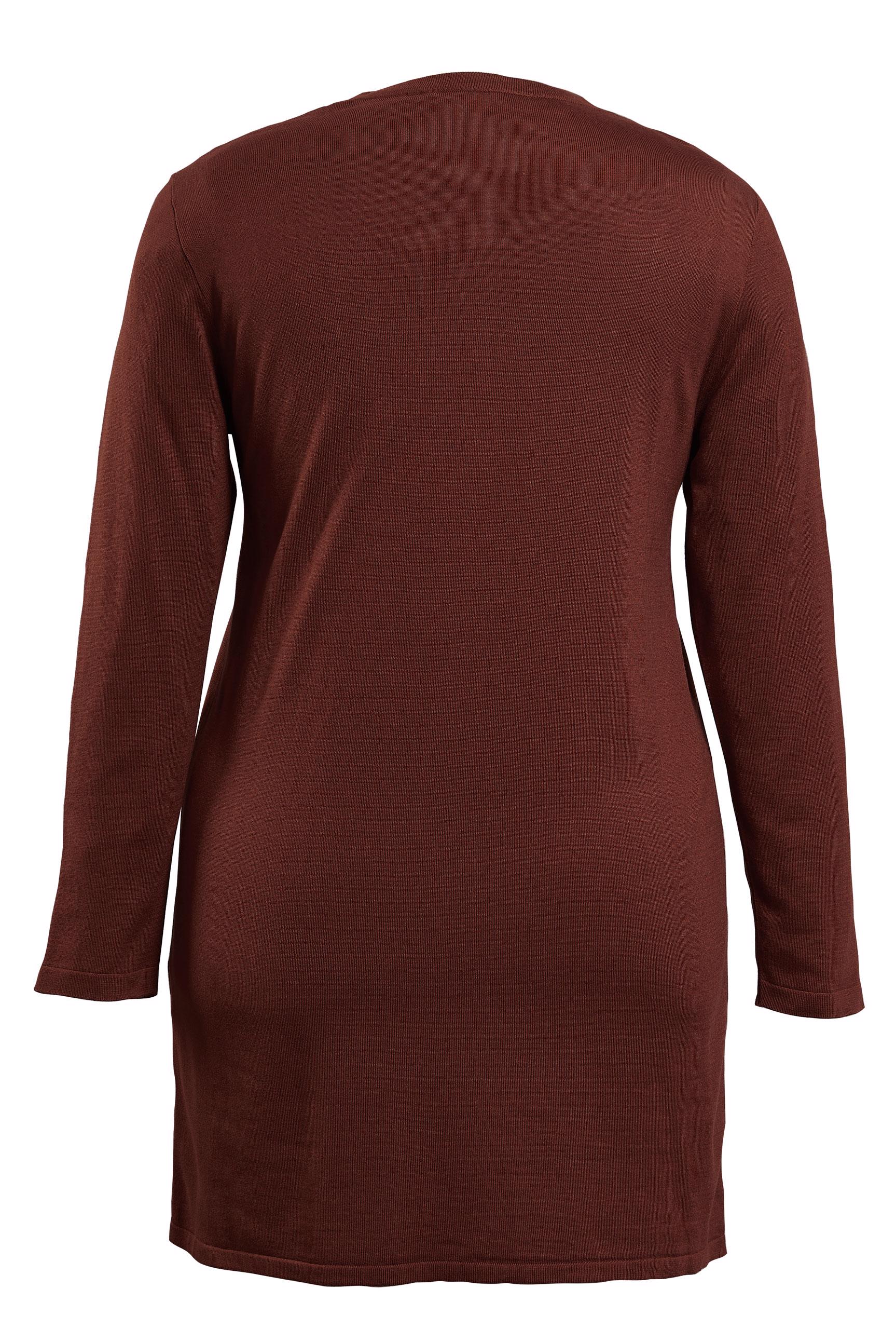 Tesettür giyim TURUNCU TAŞ BASKILI TRİKO TUNİK  41010 