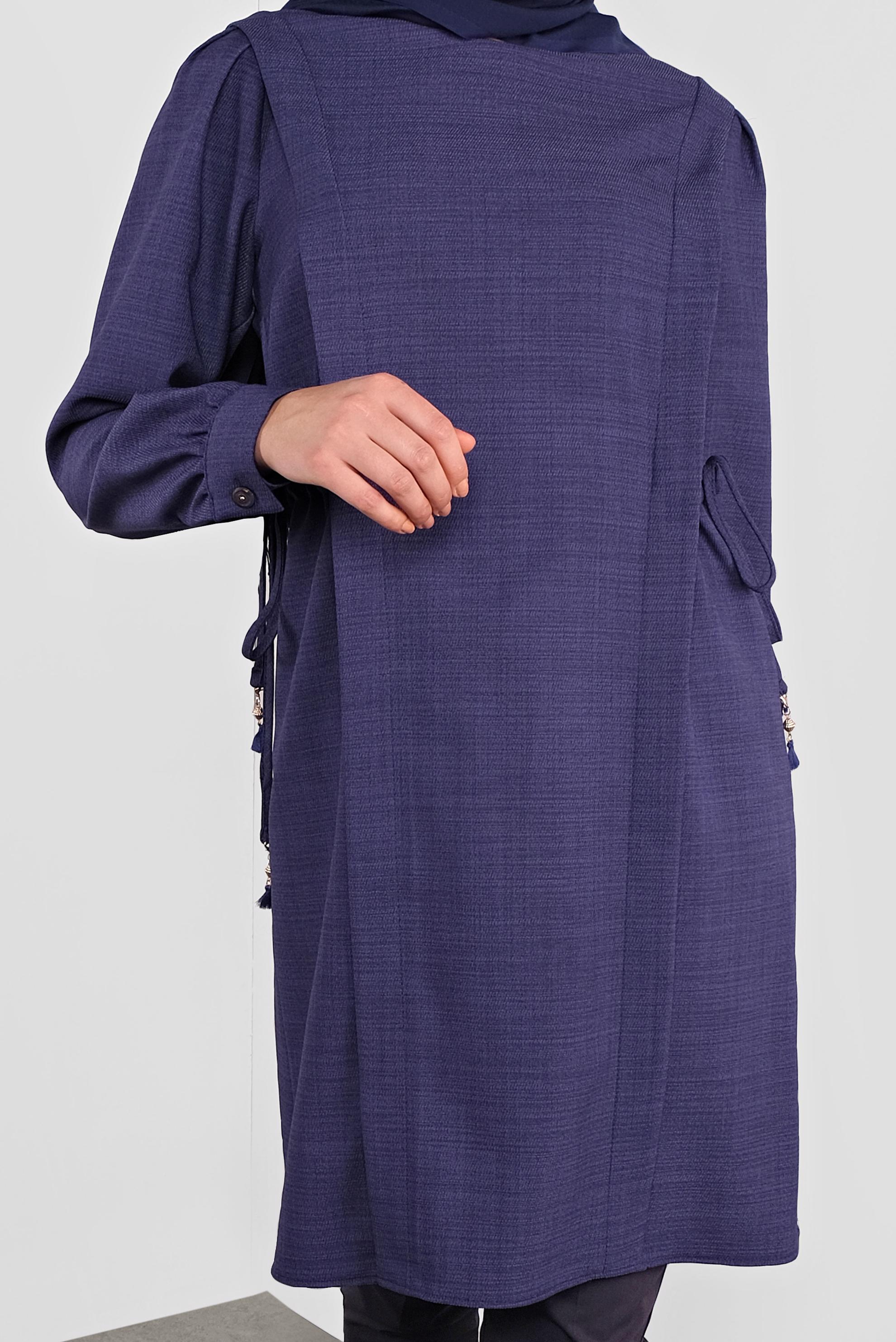 Tesettür giyim LACİVERT 41202 ANYA TUNİK 38/44 TEK40