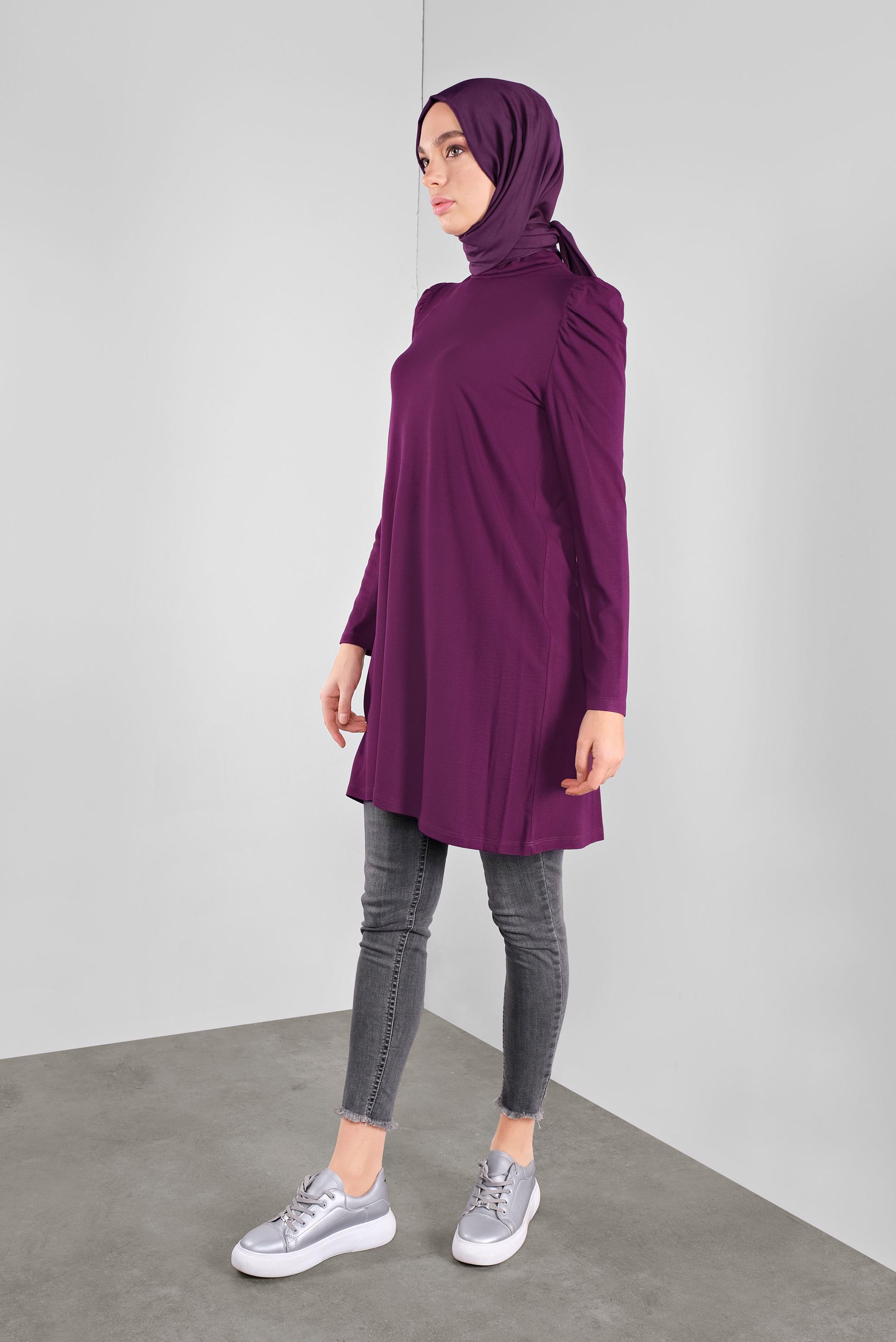 Hijab clothing PURPLE TURTLENECK TUNIC 41233 