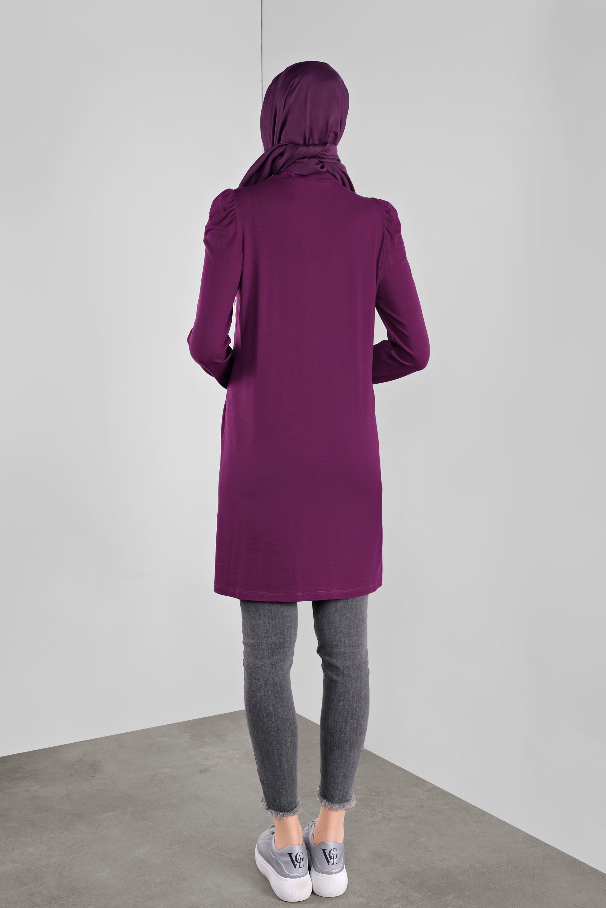 Hijab clothing PURPLE TURTLENECK TUNIC 41233 