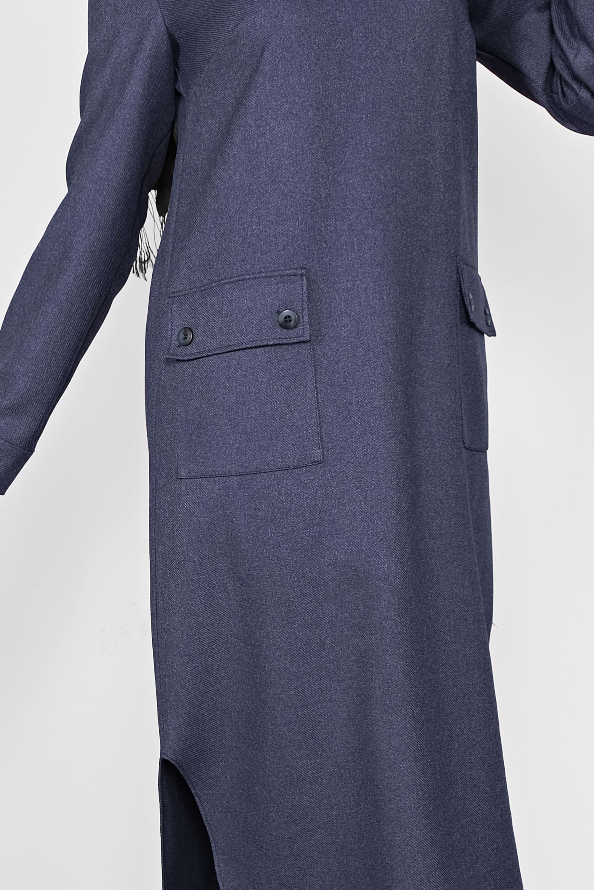 Tesettür giyim LACİVERT DÜĞMELİ CEPLİ TUNİK  41255 