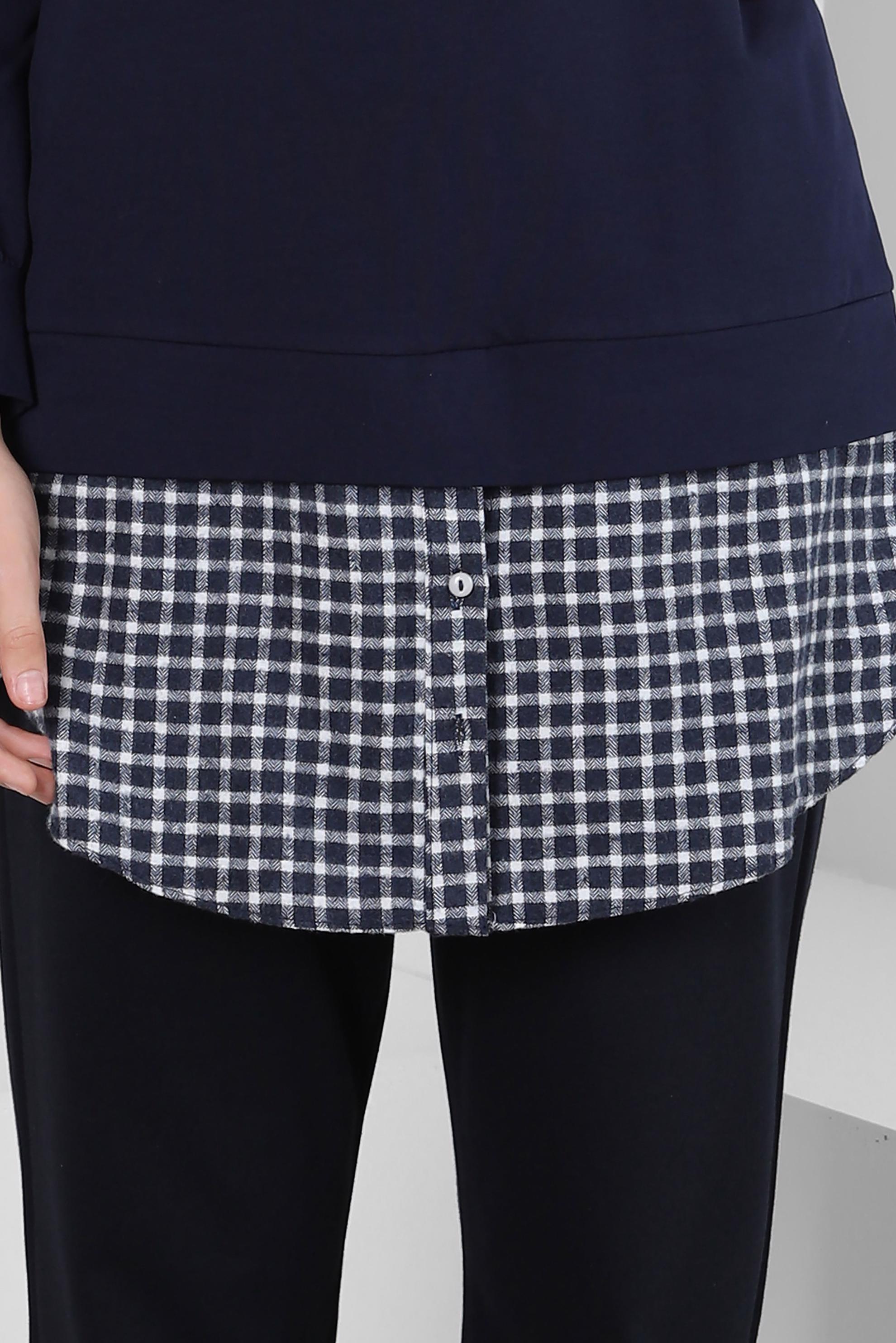 Tesettür giyim LACİVERT 41268 ALEDA TUNİK 38/44 TEK40