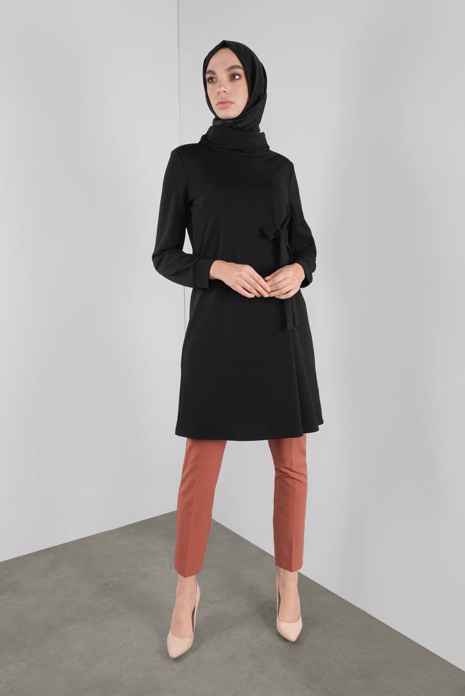 Tesettür giyim  BAĞCIKLI TUNİK 41285  - ALVİNA