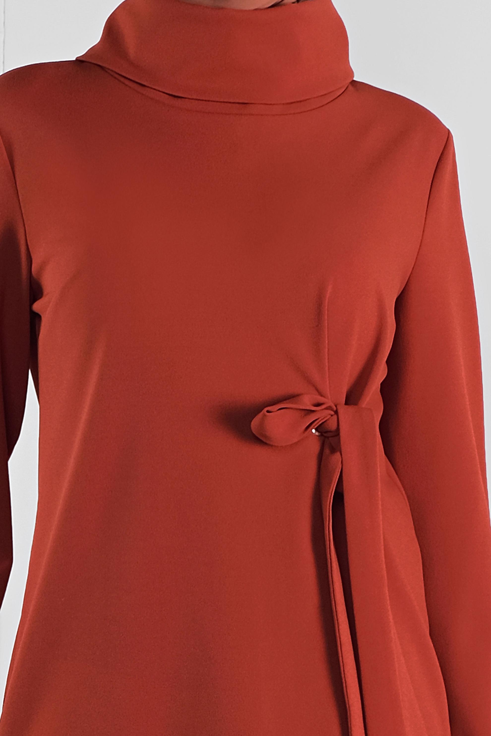 Tesettür giyim TURUNCU BAĞCIKLI TUNİK 41285 