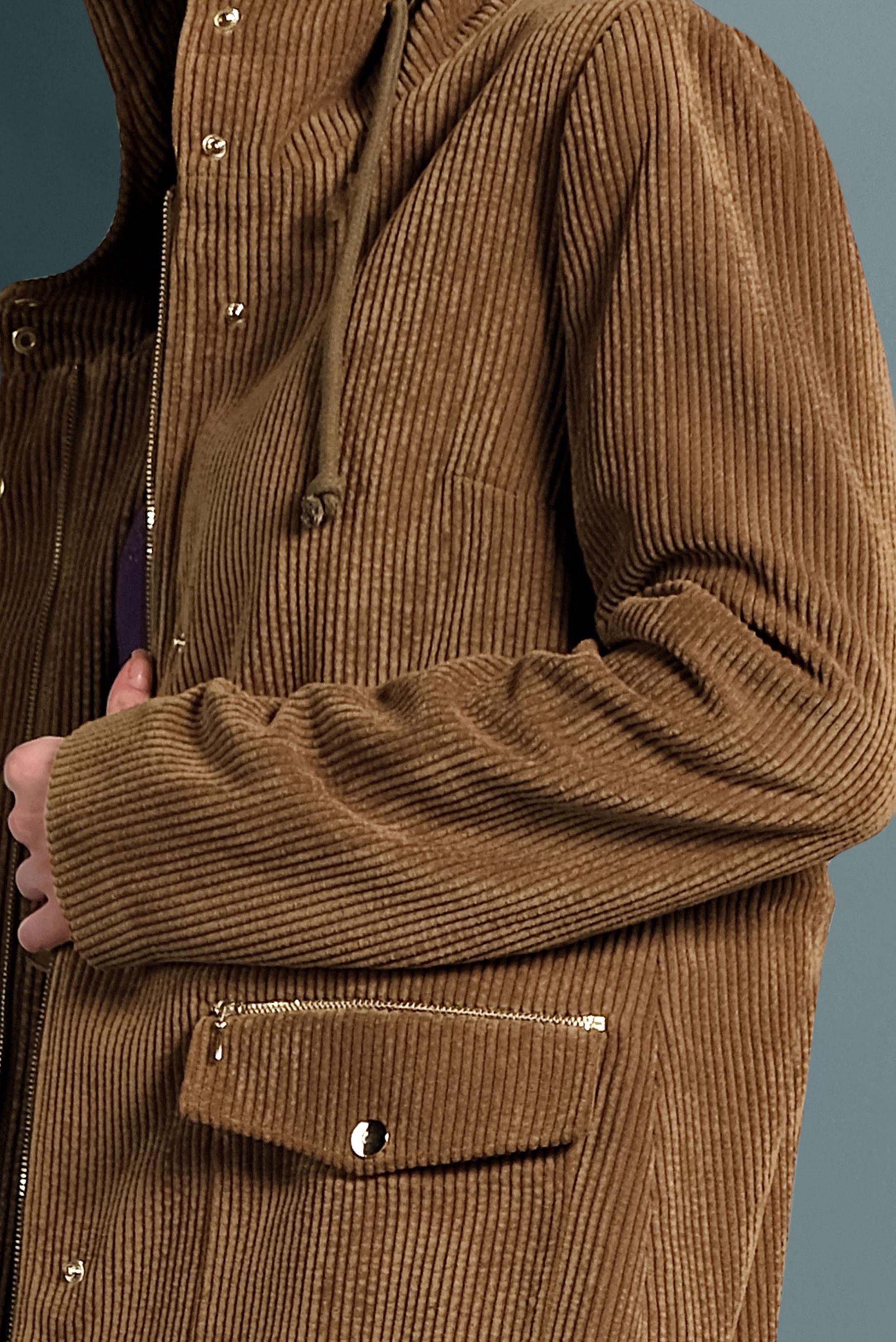 Hijab clothing TABA CORDUROY TRENCH-COAT WITH POCKETS 10141