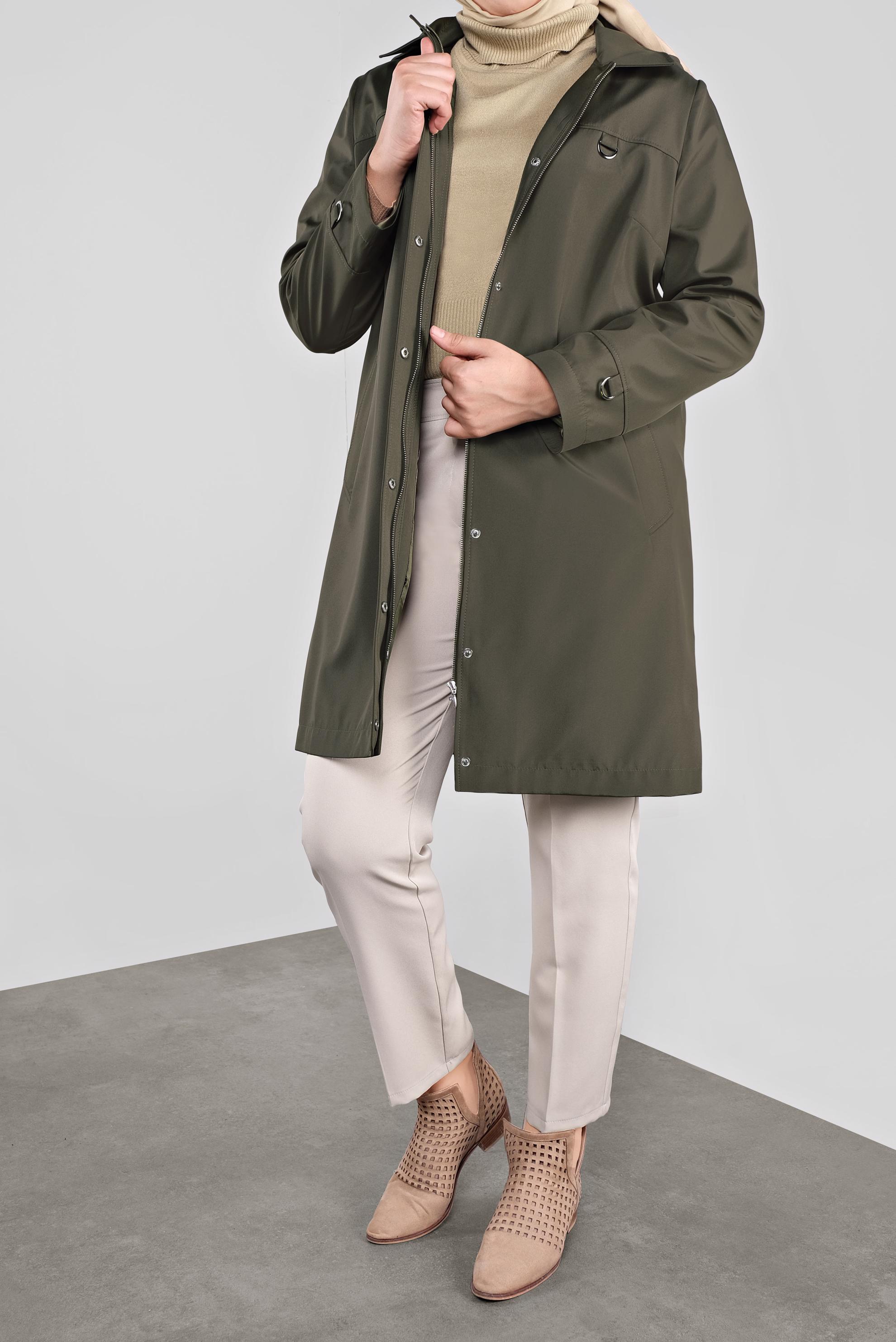 Hijab clothing KHAKI 10146 DEWSPO BONDİNG TREÇNKOT 44/50 TEK46