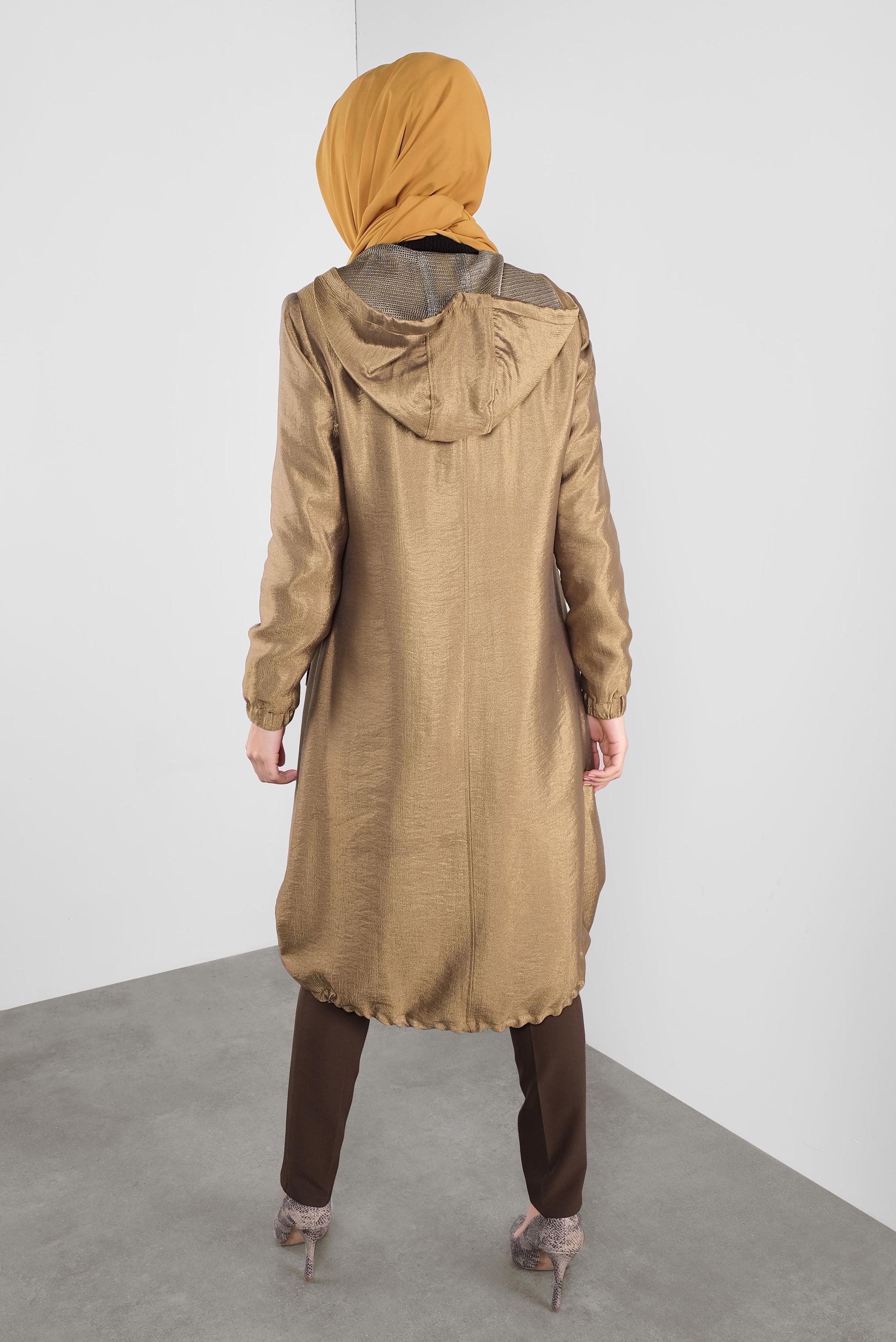 Vêtements hijab OR TRENCH-COAT À CAPUCHE 10173 