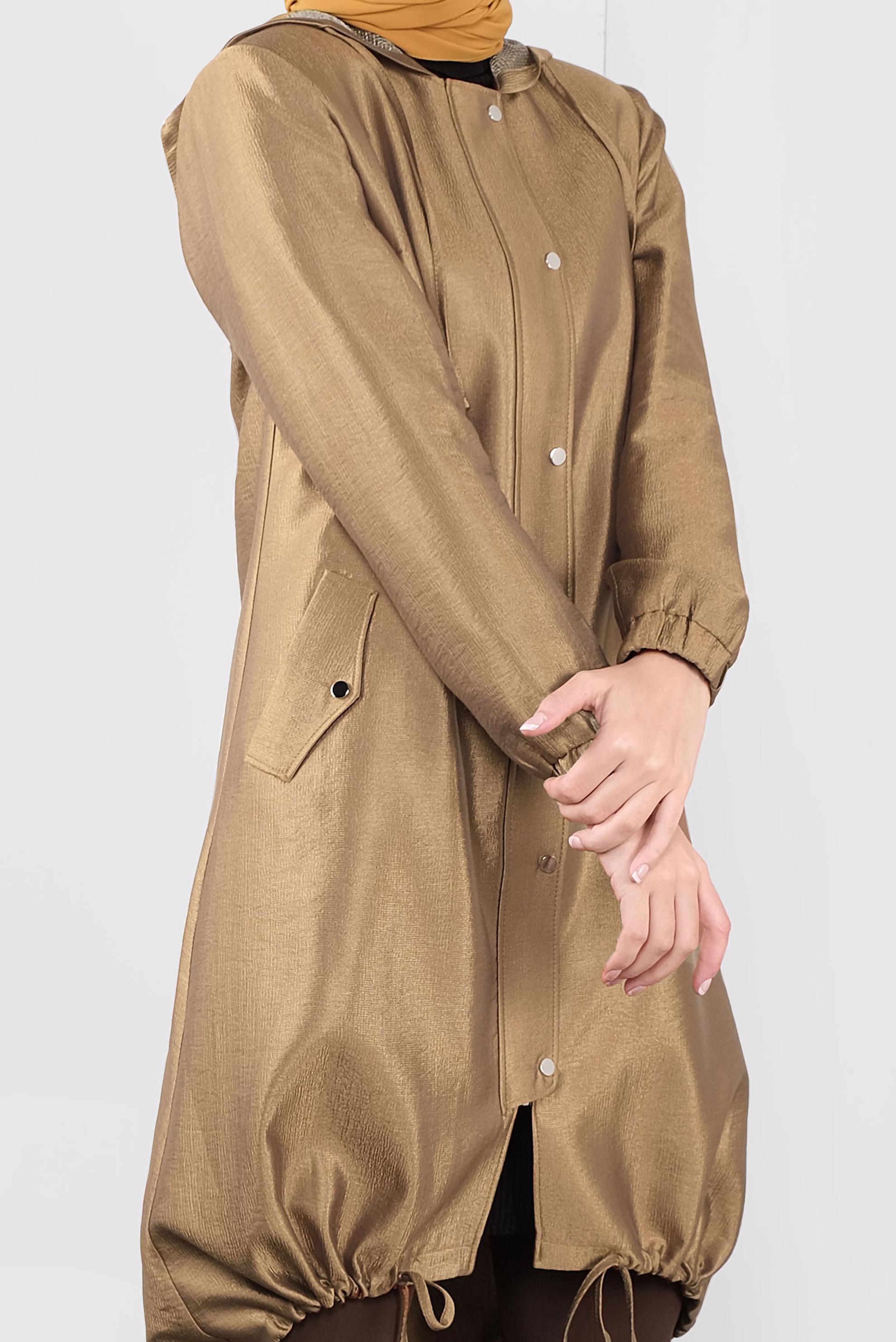 Vêtements hijab OR TRENCH-COAT À CAPUCHE 10173 