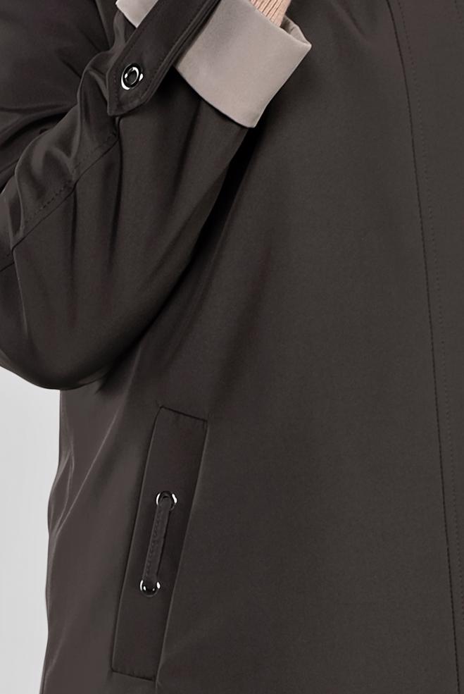 Hijab clothing BROWN 10314 DEWSPO BONDİNG TRENÇKOT 44/50 - ALVİNA