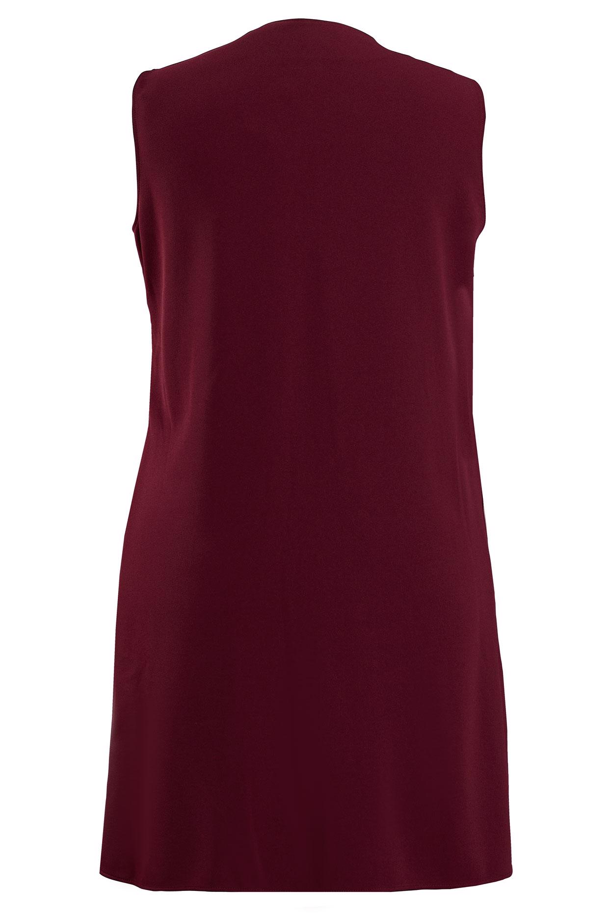 Vêtements hijab ROUGE BORDEAUX GILET À COL ROND À SEQUINS 20010