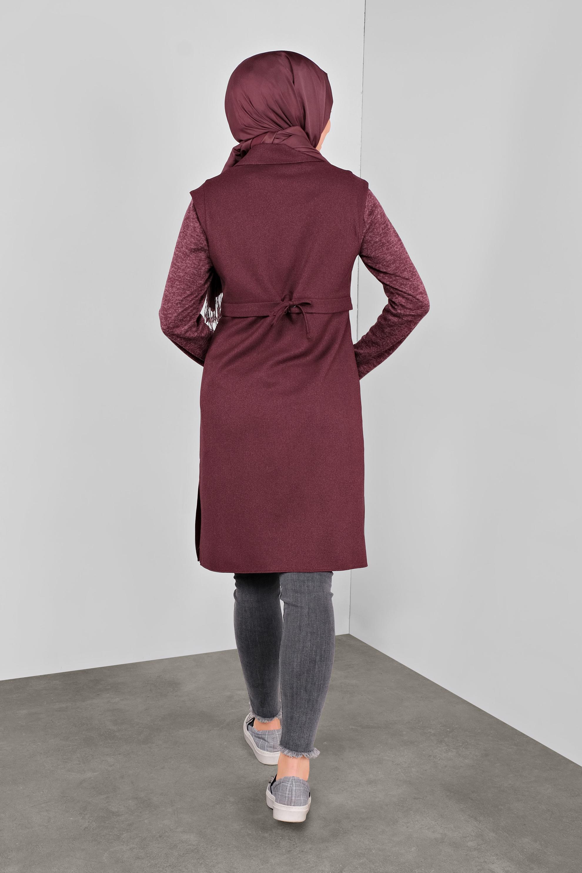 Hijab clothing DAMSON TIE-WAIST BUTTONED VEST 40121