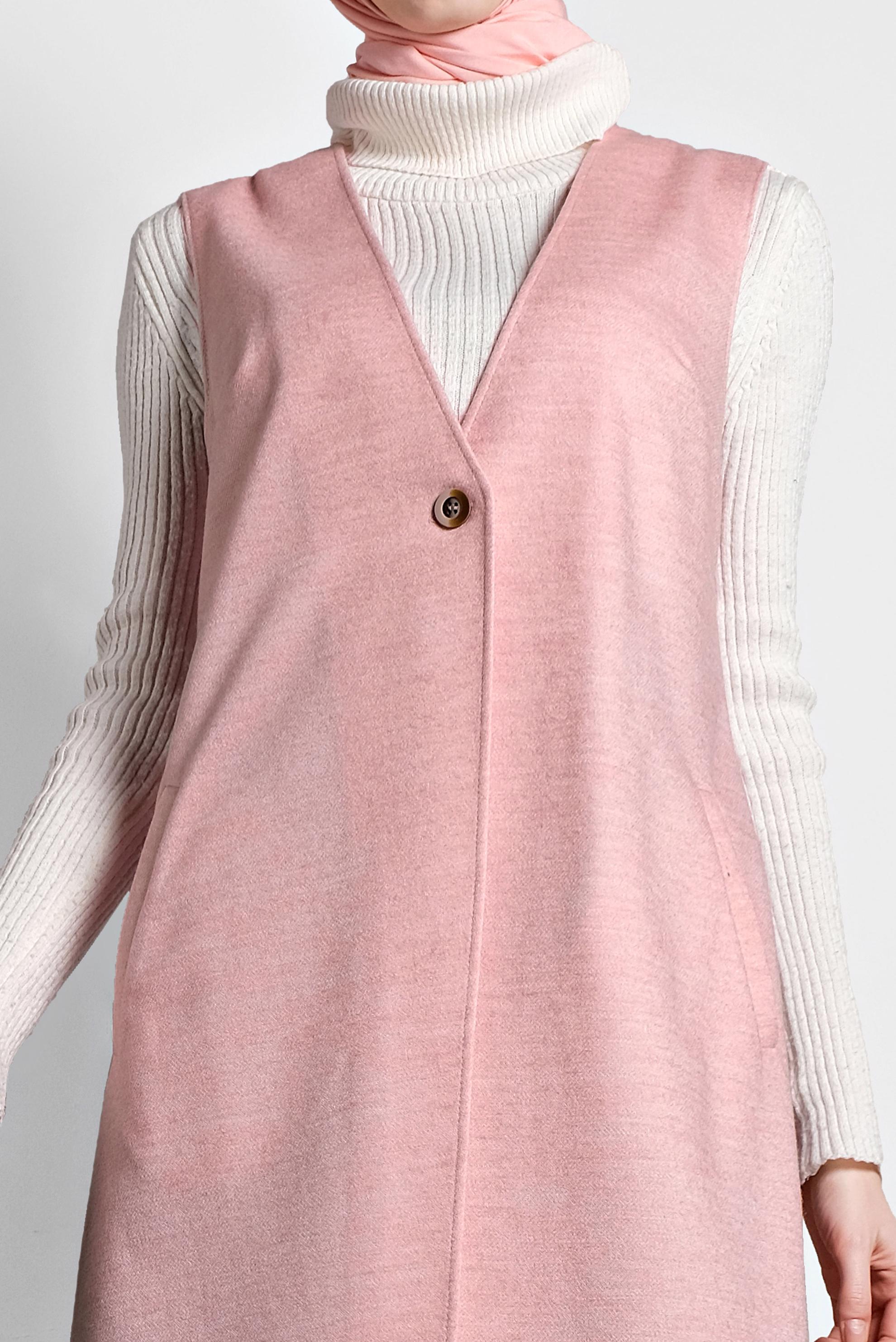 Vêtements hijab POUDRE GILET À BRODÉ 40293