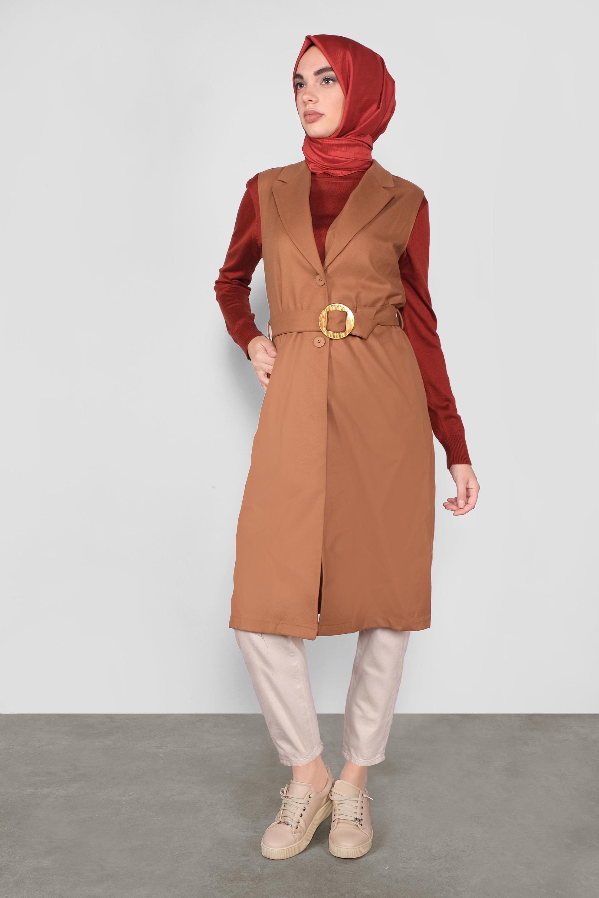 Vêtements hijab TABA GILET DOUBLE BOUTONNAGE 41244