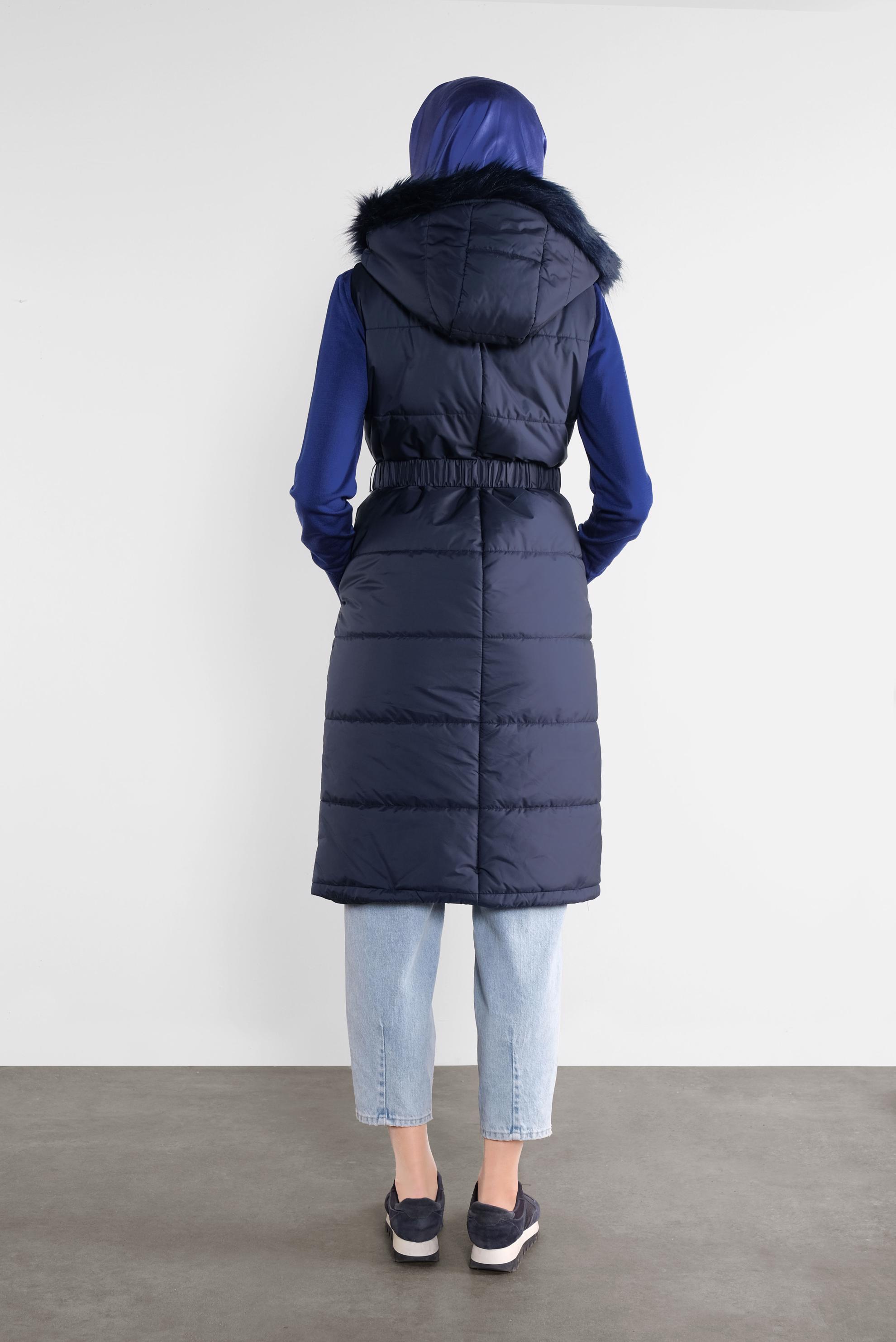 Vêtements hijab BLEU MARINE DOUDOUNE À CAPUCHE 90064 