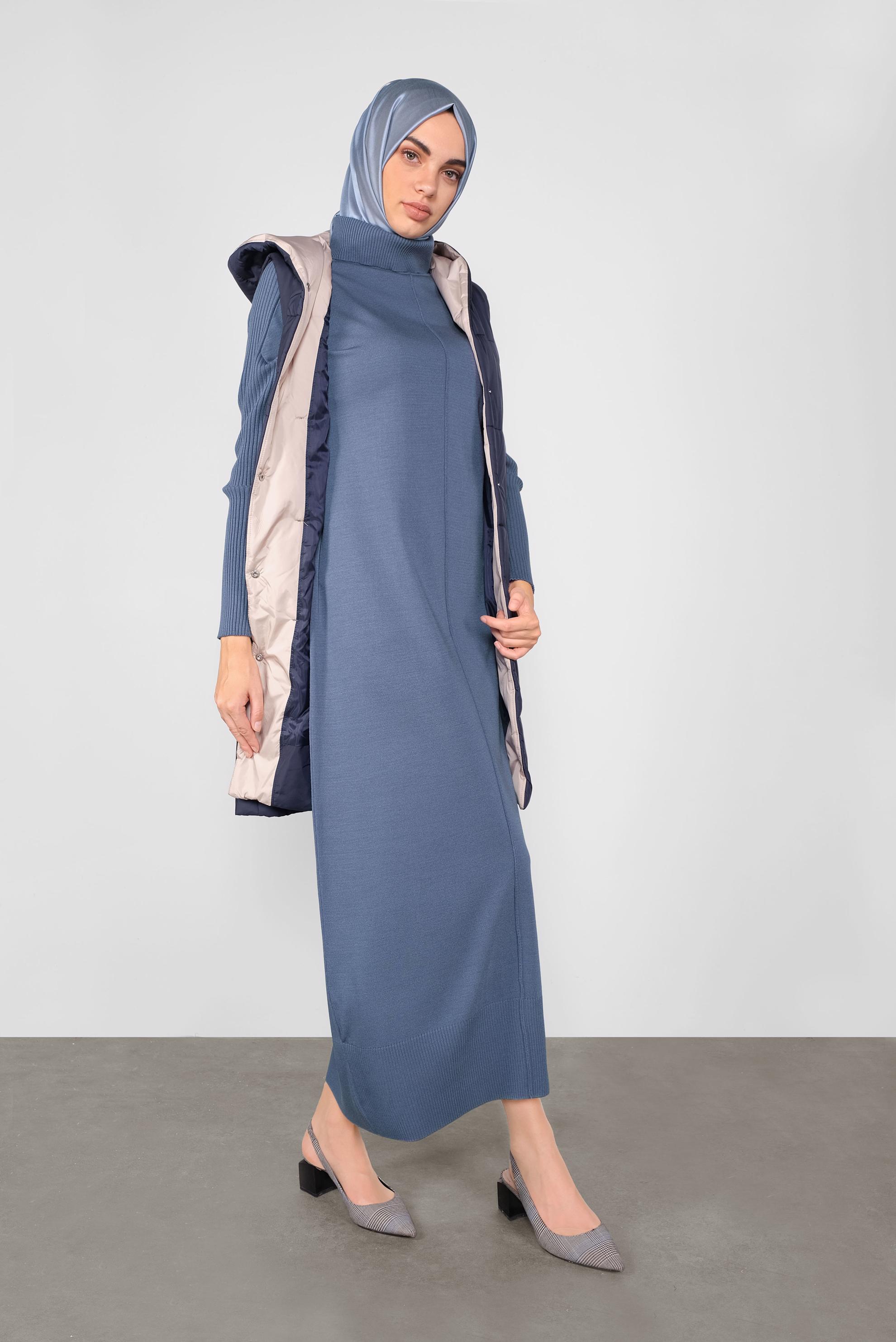 Vêtements hijab BLEU MARINE DOUDOUNE À CAPUCHE 90118 