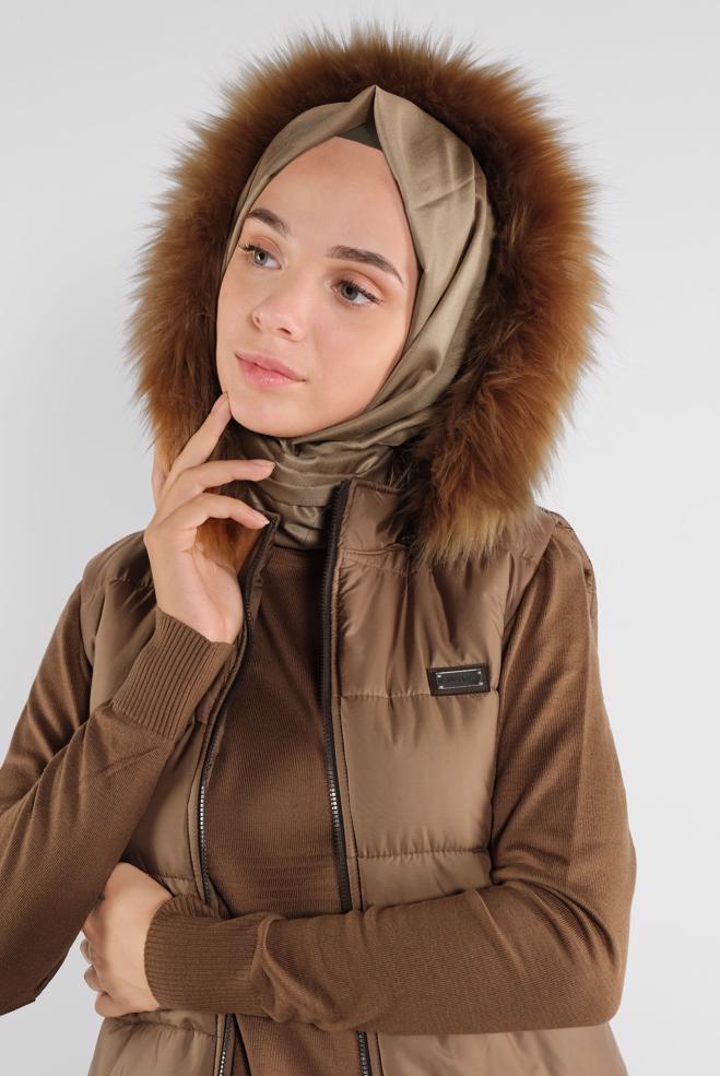 Tesettür giyim  Kahve Tonları - ALVİNA