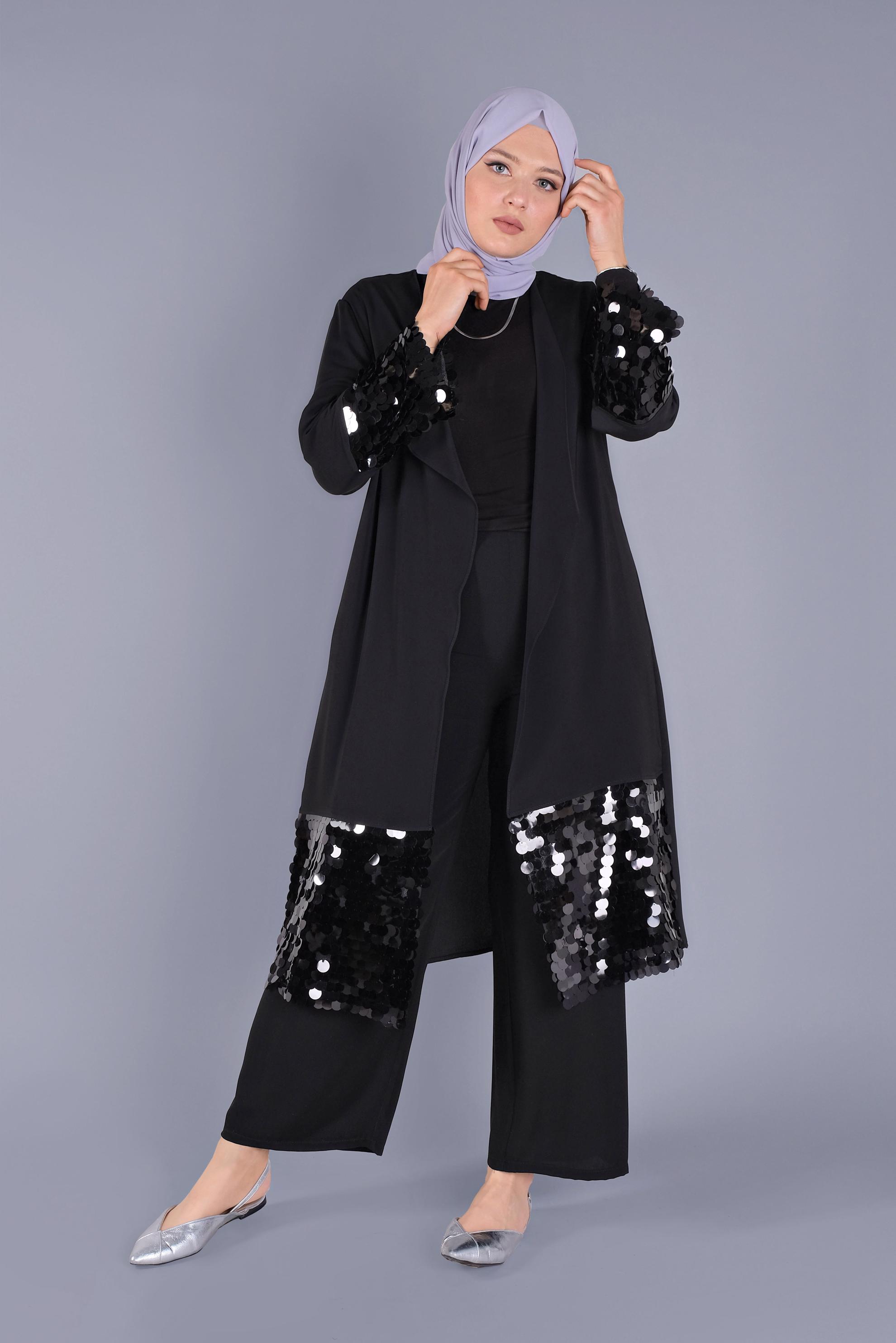 Vêtements hijab NOIR 40882 MEDY 01 CEKET 42/48