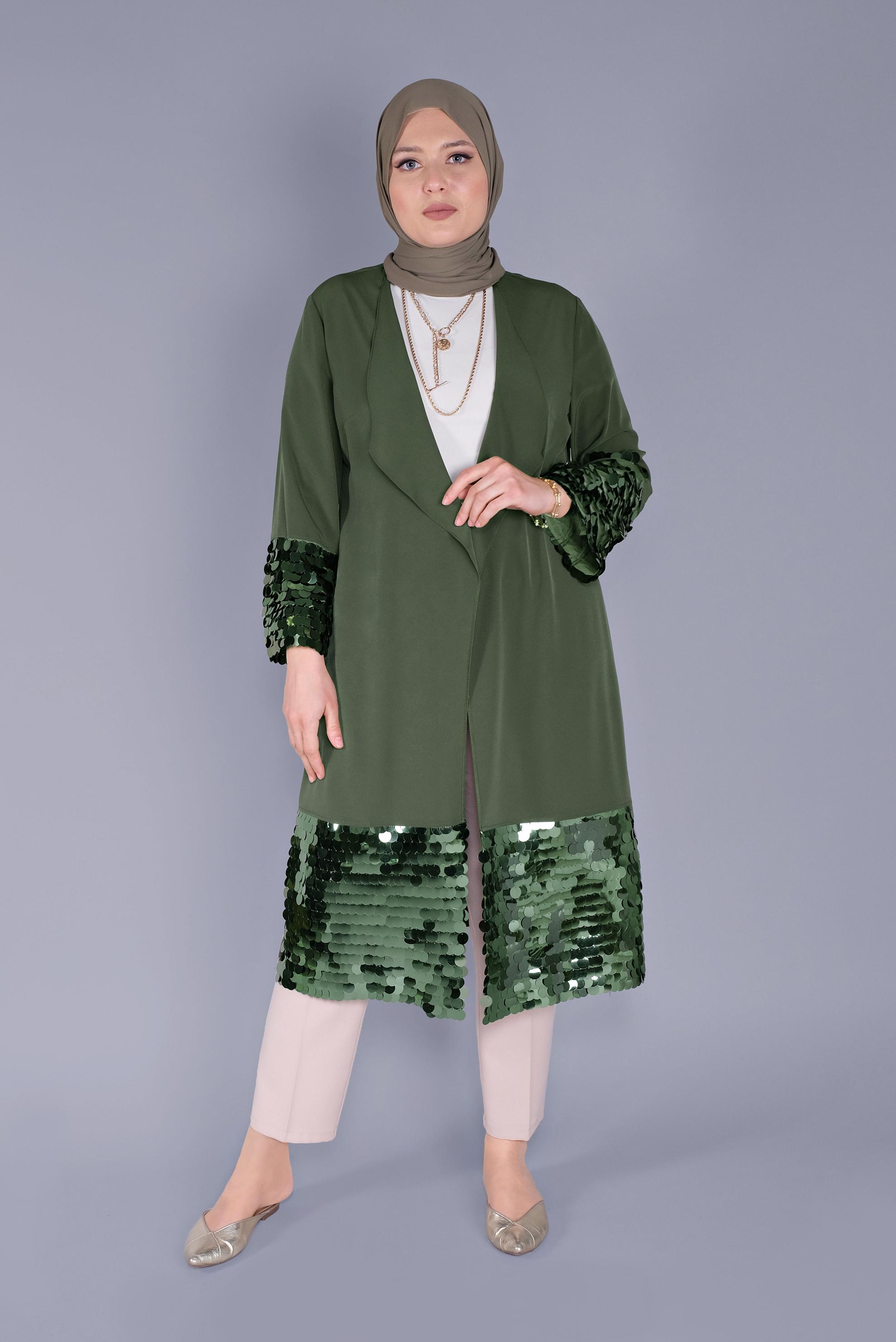 Vêtements hijab KAKI 40882 MEDY 01 CEKET 42/48