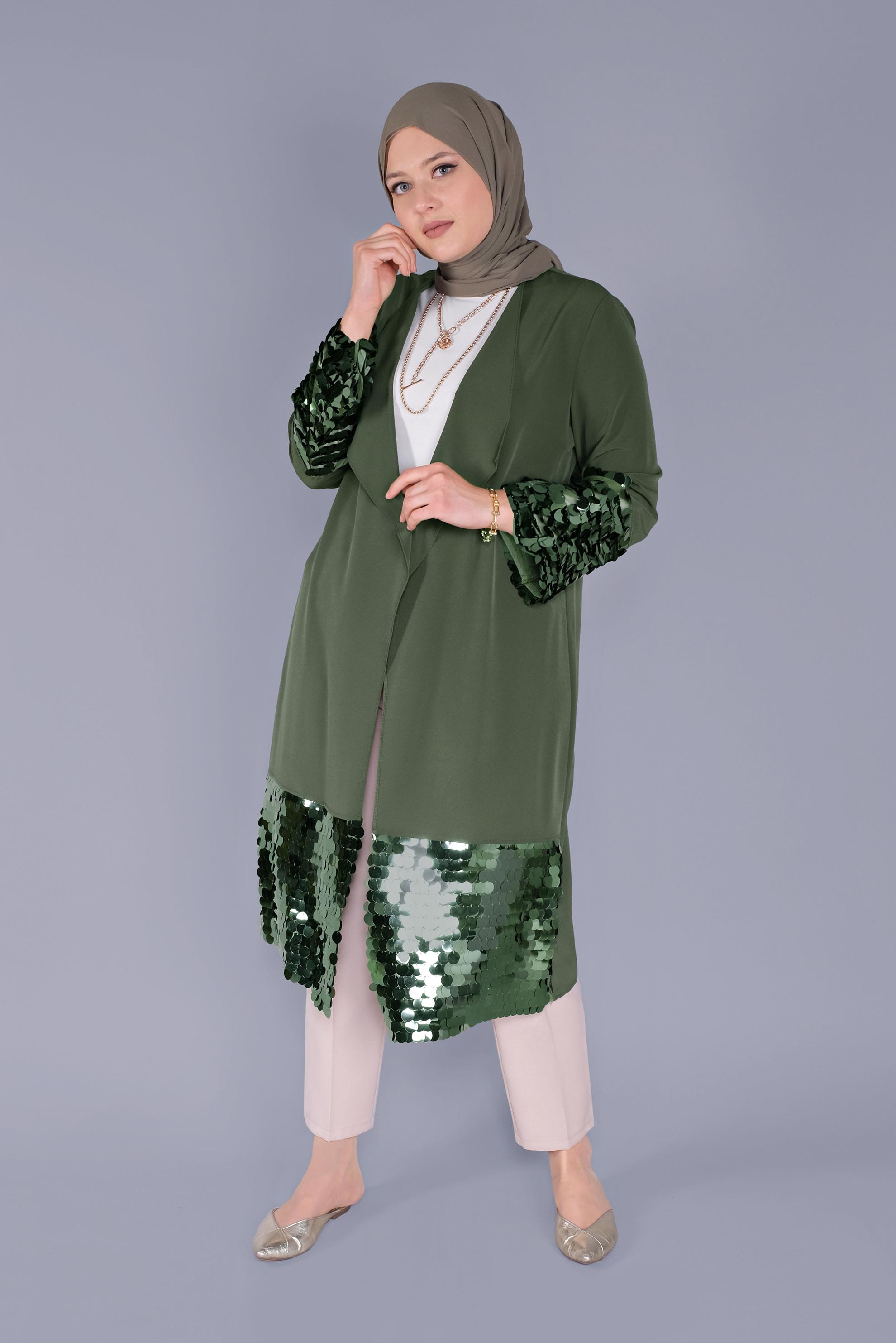 Vêtements hijab KAKI 40882 MEDY 01 CEKET 42/48