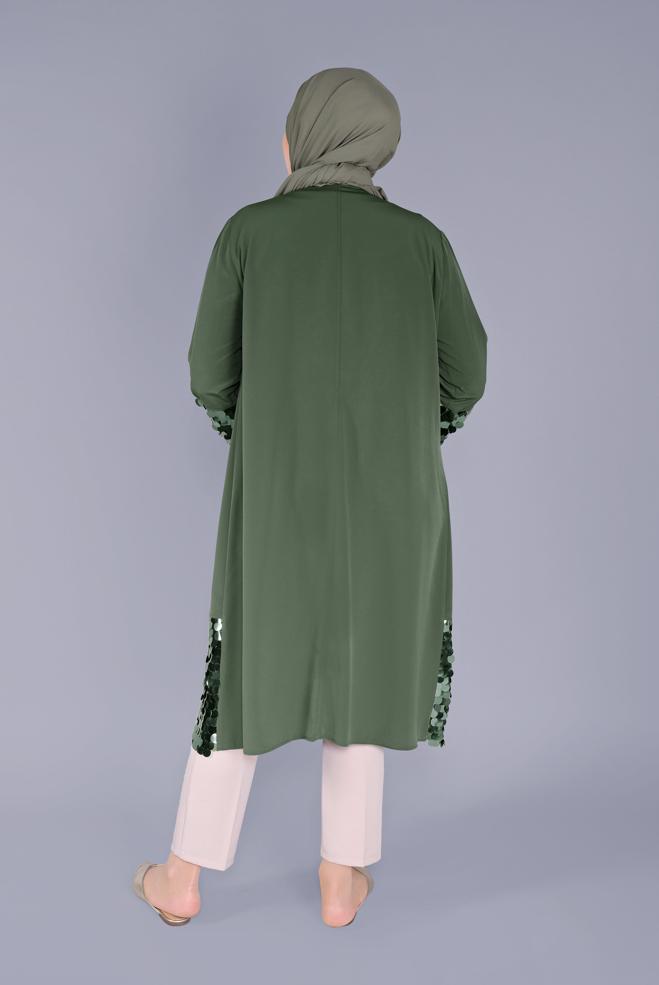 Tesettür giyim HAKİ 40882 MEDY 01 CEKET 42/48 - ALVİNA