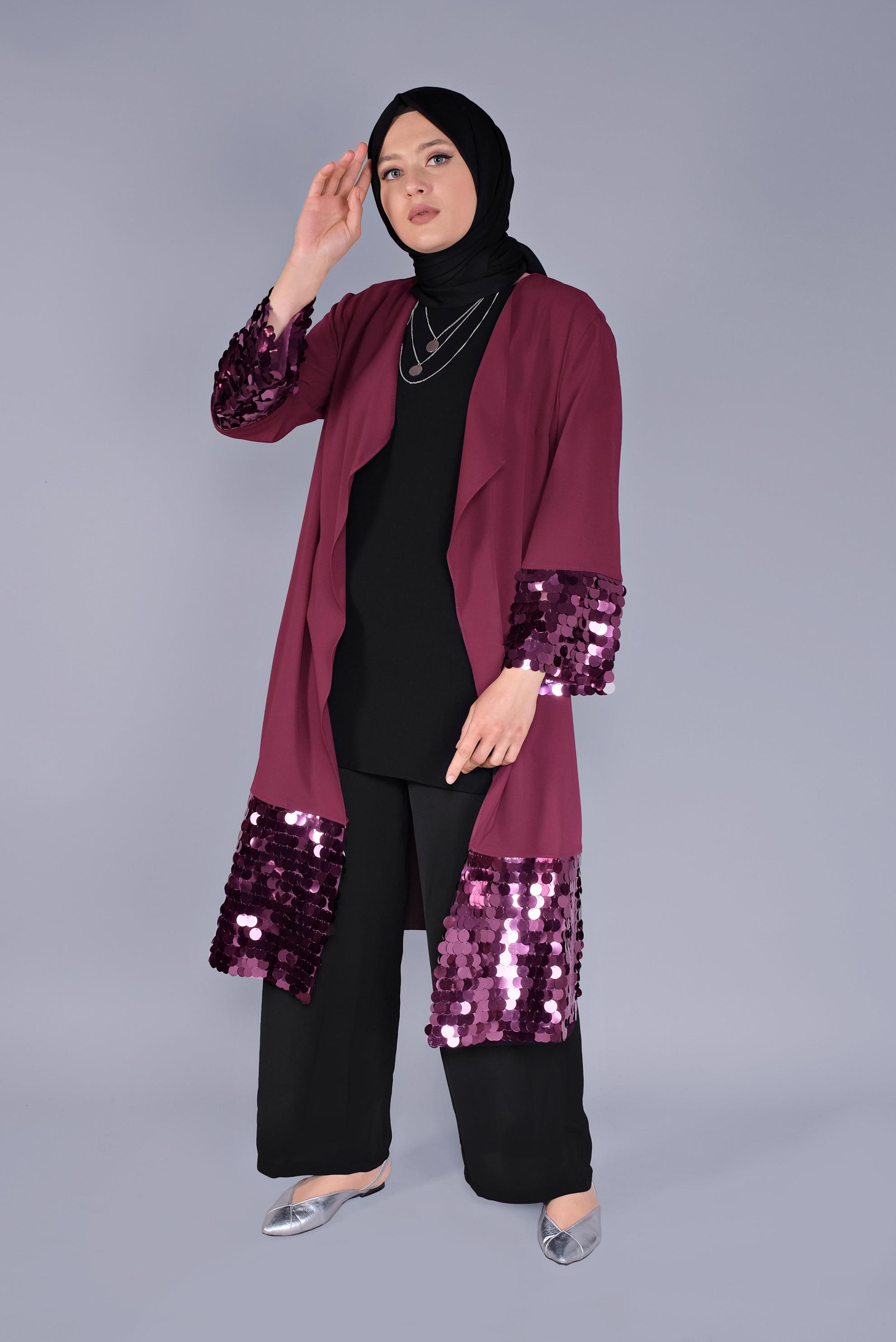 Hijab clothing CLARET RED 40882 MEDY 01 CEKET 42/48