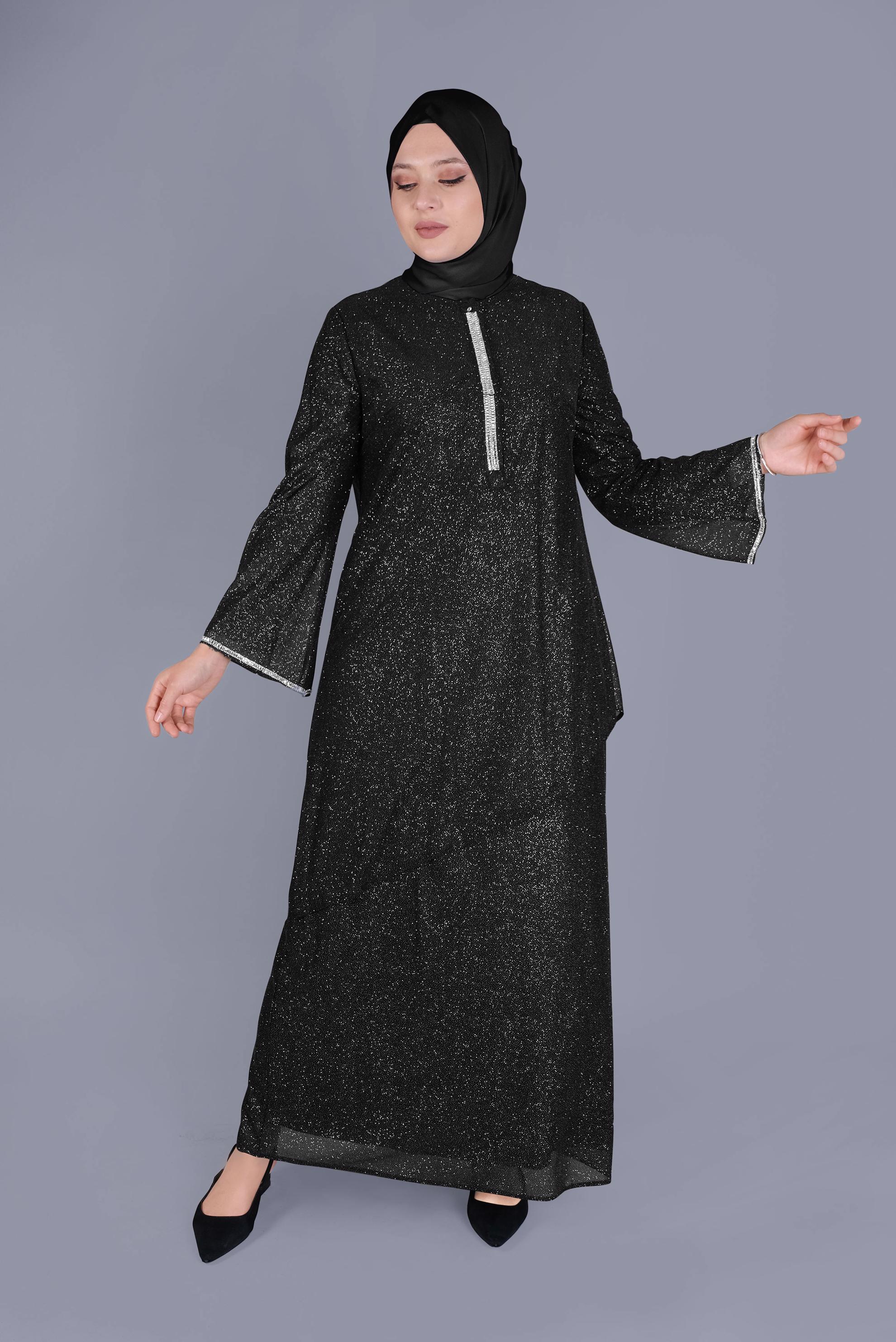 Hijab clothing BLACK DRESS 20057 