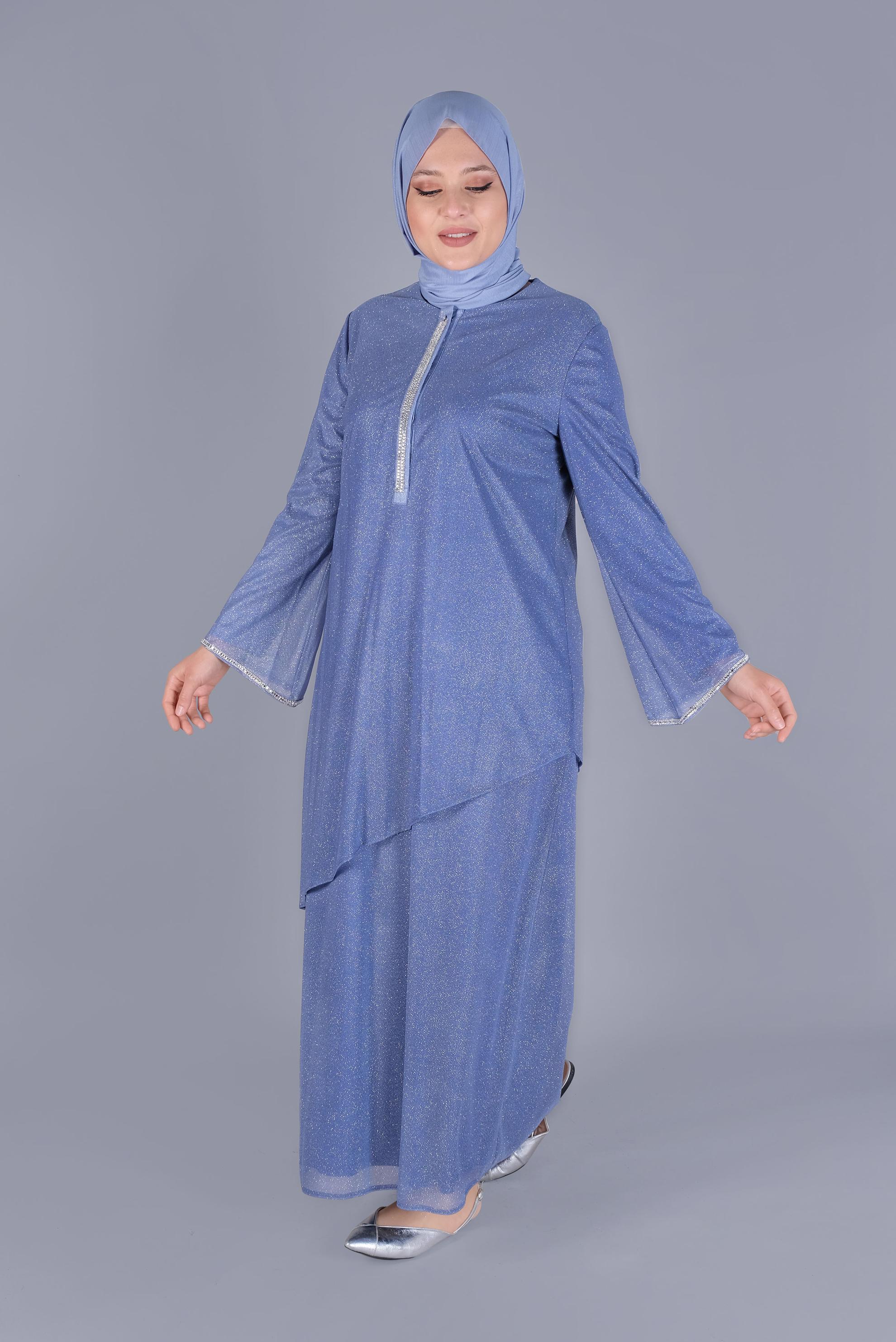 Hijab clothing NAVY BLUE DRESS 20057 