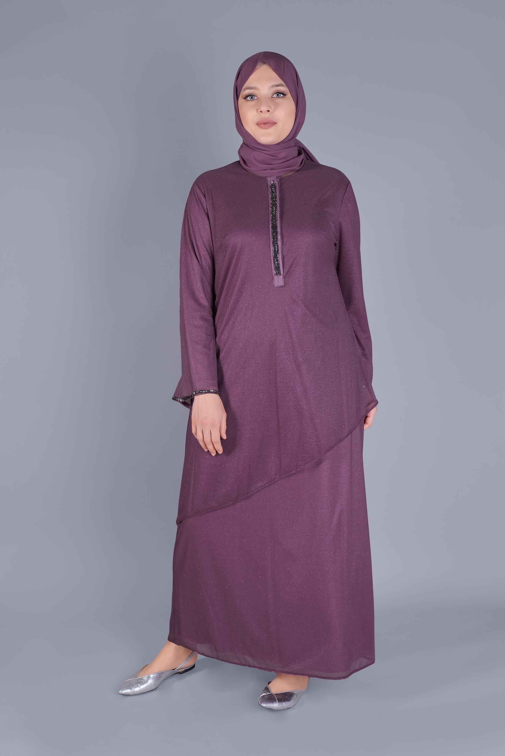 Hijab clothing PURPLE DRESS 20057 