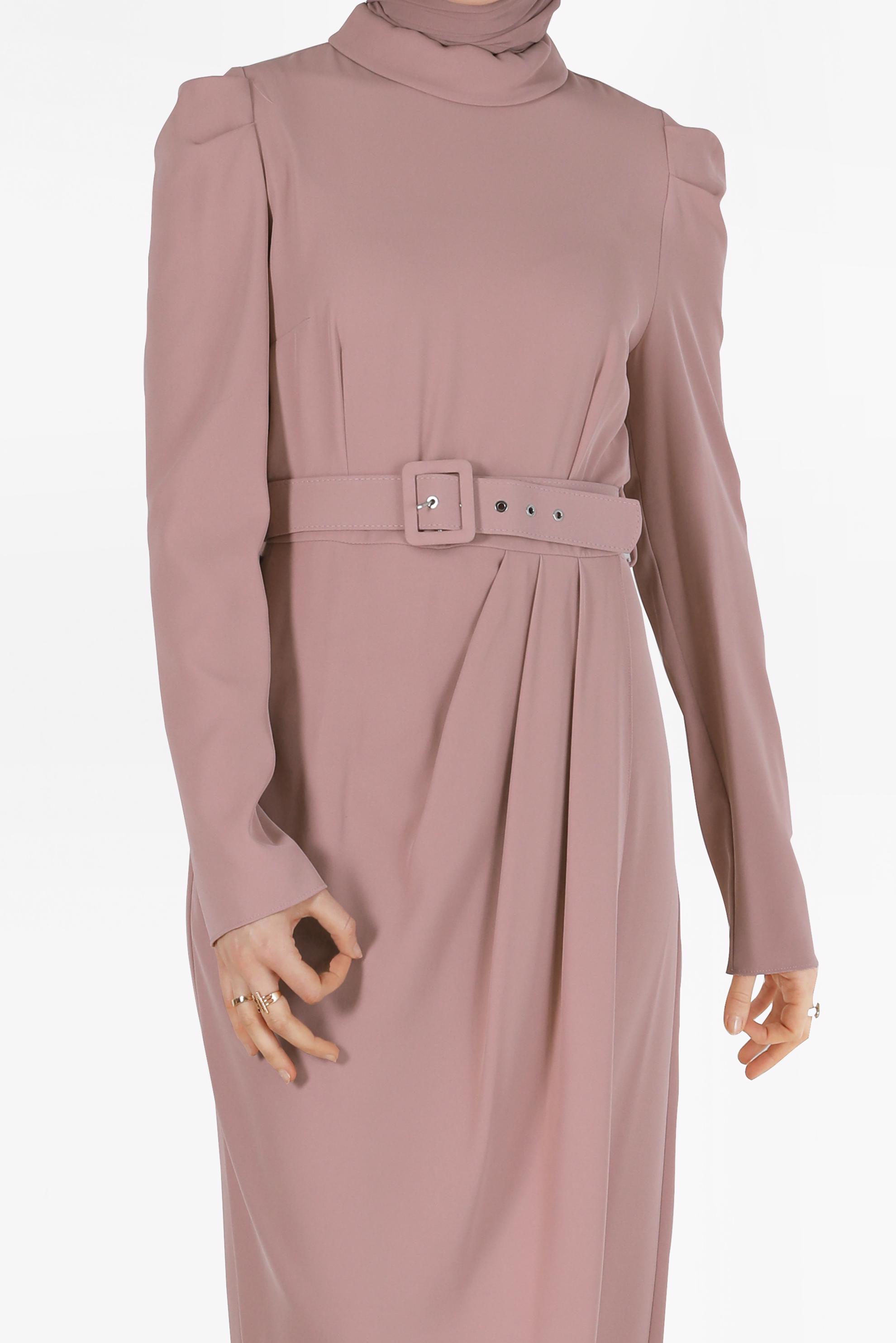 Tesettür giyim PUDRA 40505 8173 ELBİSE 38/44