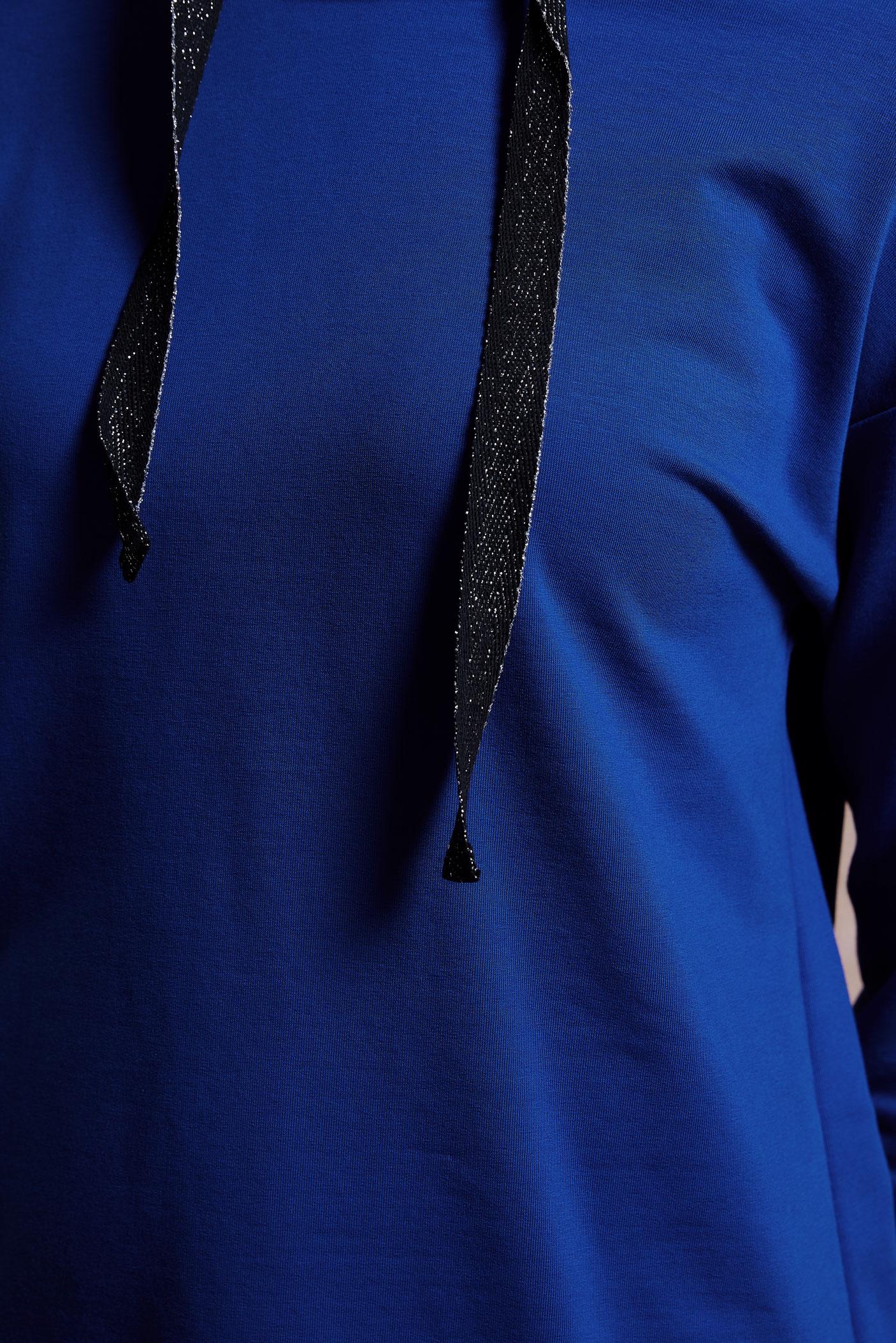 Tesettür giyim LACİVERT BAĞCIK DETAYLI EŞOFMAN TUNİK 4067