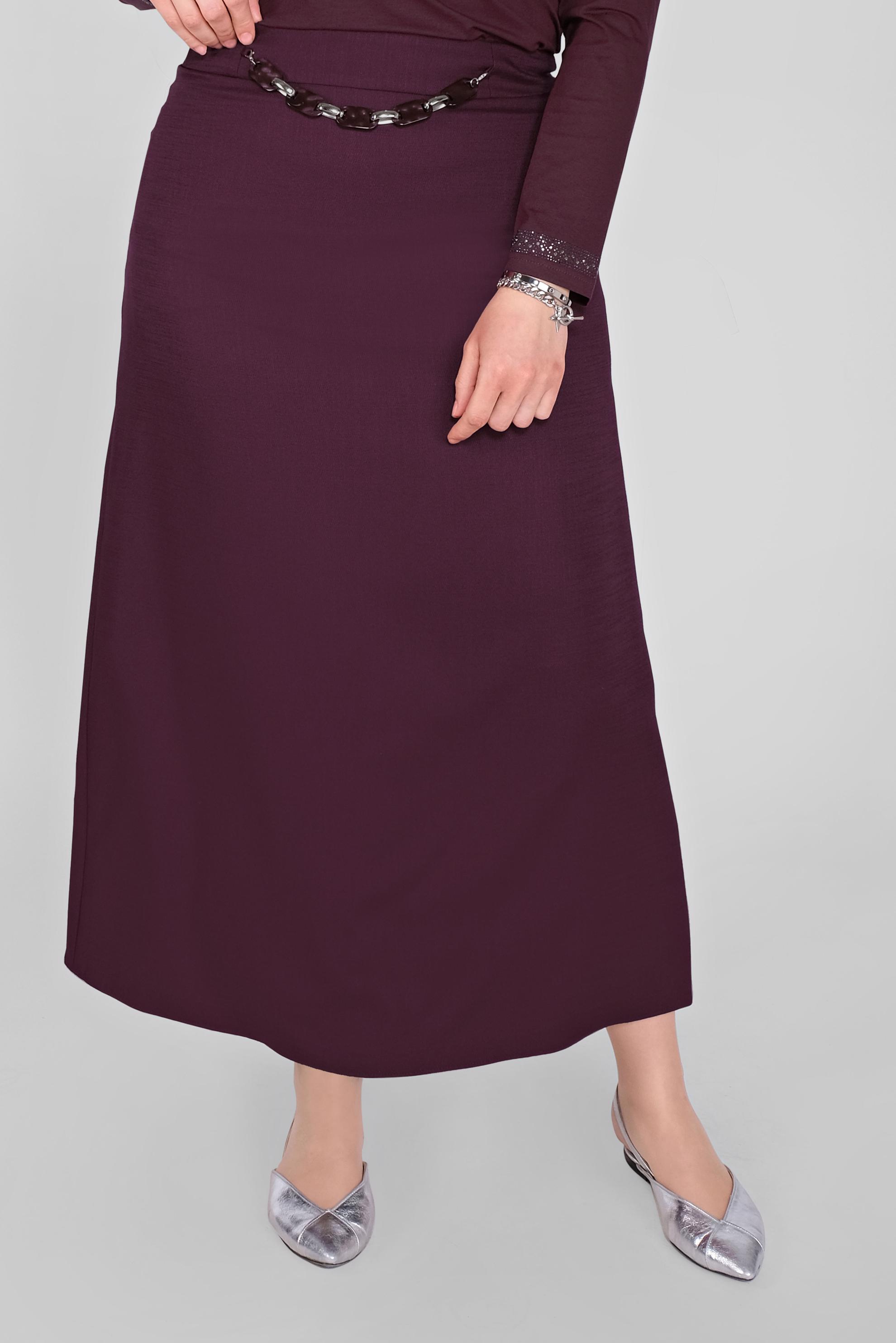 Tesettür giyim MÜRDÜM ZİNCİR DETAYLI ETEK 60083