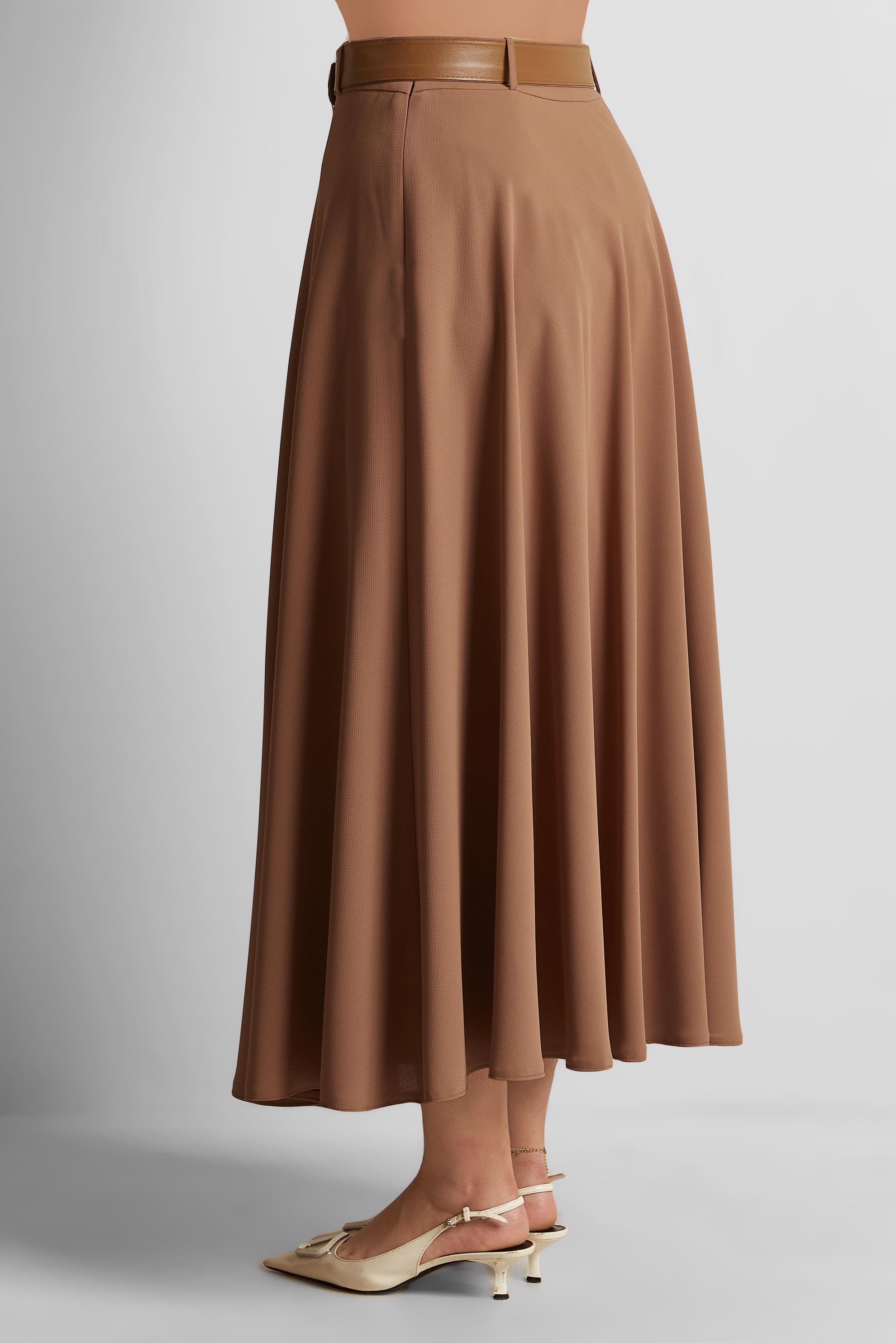 Tesettür giyim TABA SALAŞ ÇAN ETEK 60085