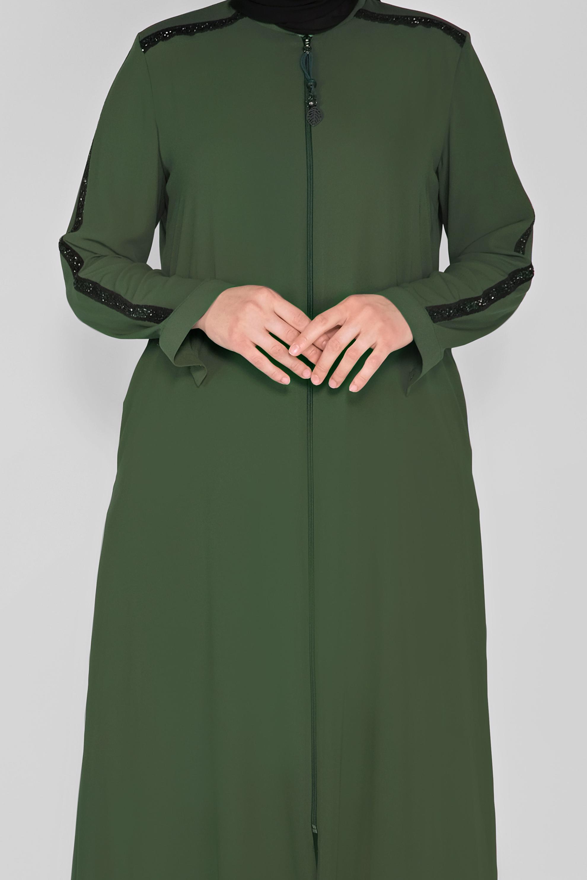 Tesettür giyim HAKİ 80006 ALEYNA FERACE 42/48