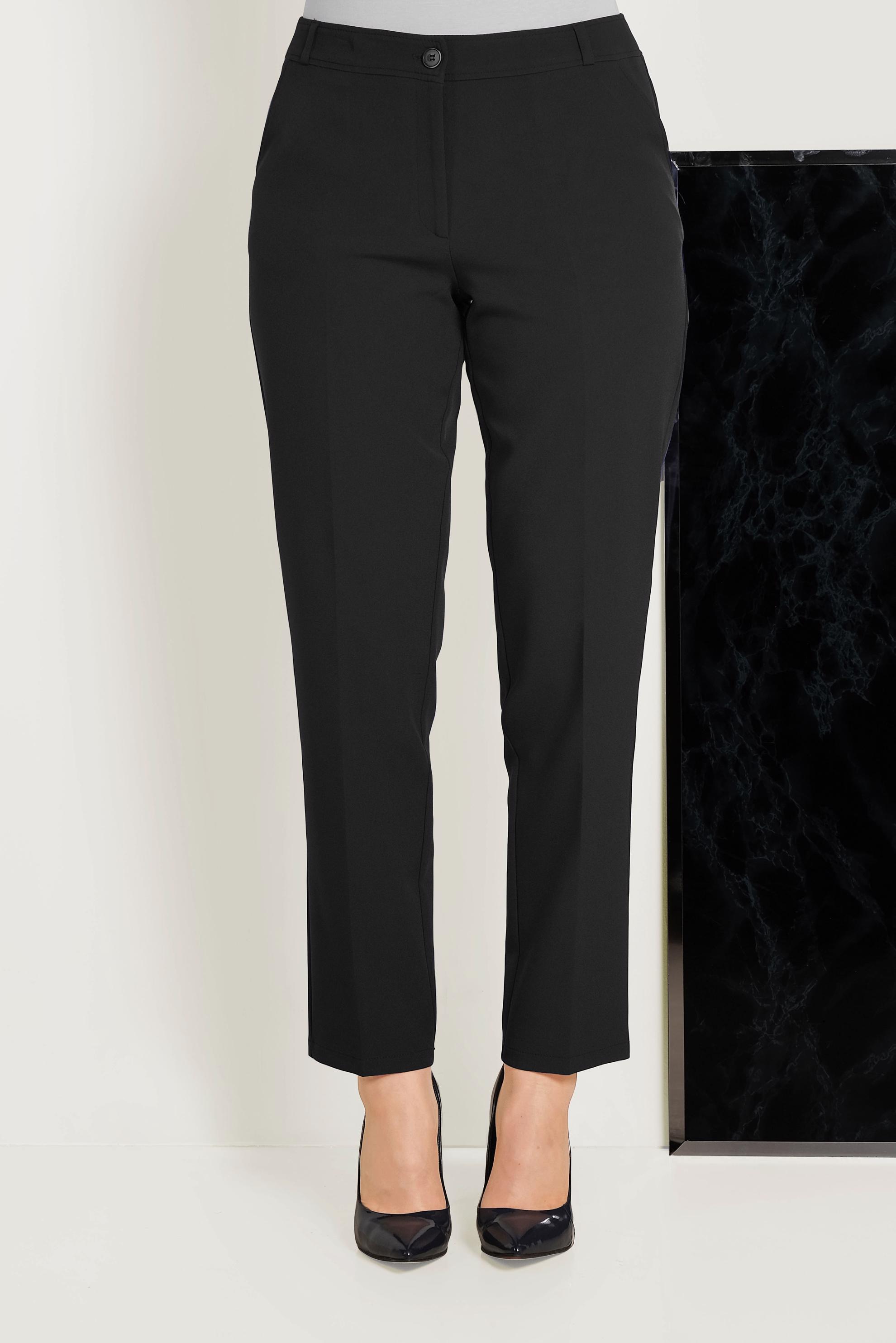 Tesettür giyim SİYAH ARA BEL KUMAŞ PANTOLON 70076