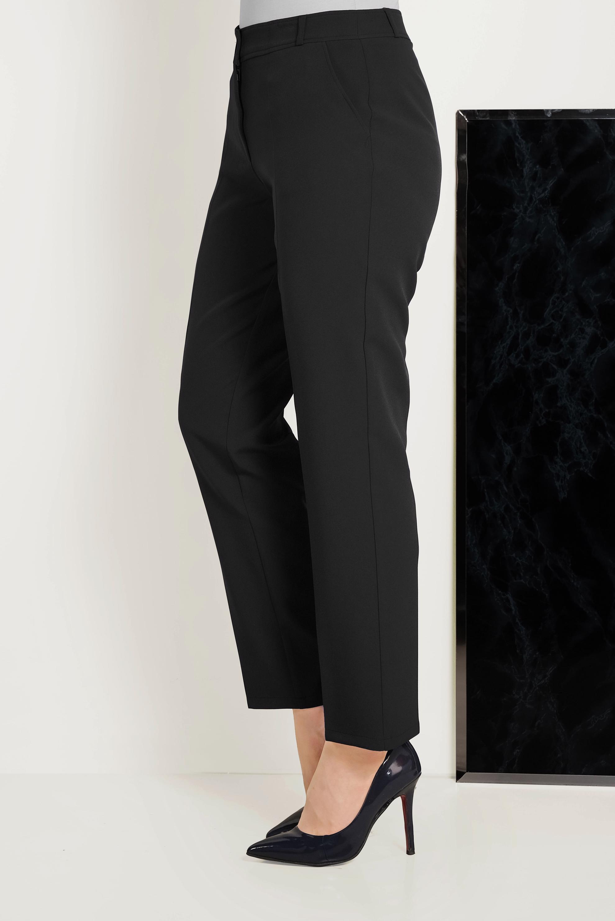 Tesettür giyim SİYAH ARA BEL KUMAŞ PANTOLON 70076